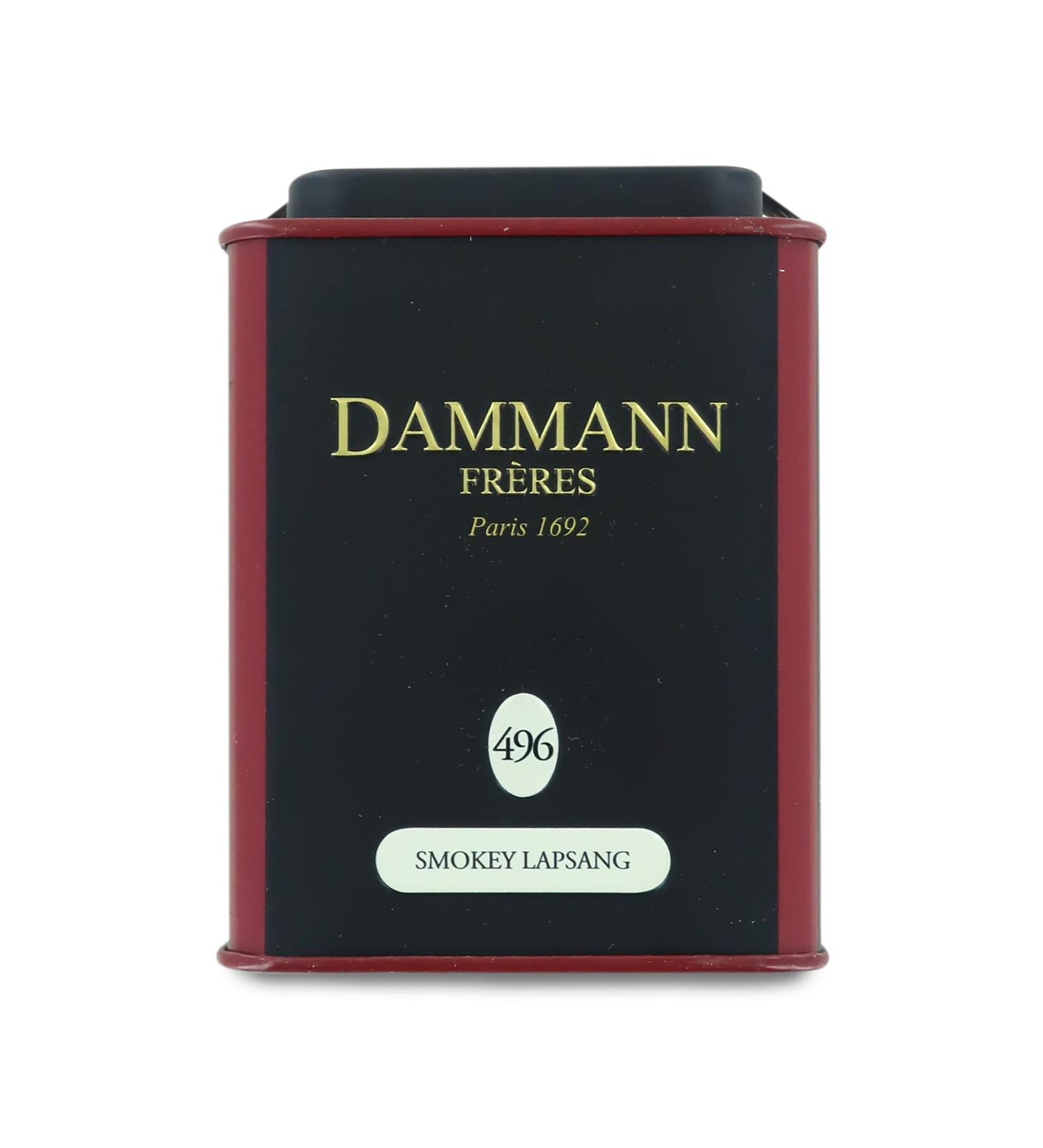 Smokey Lapsang - Smoked Black Tea 100g / 3.52oz Loose-Leaf Tea in Tin Dammann Fr res - Buy Online on GoSupps.com