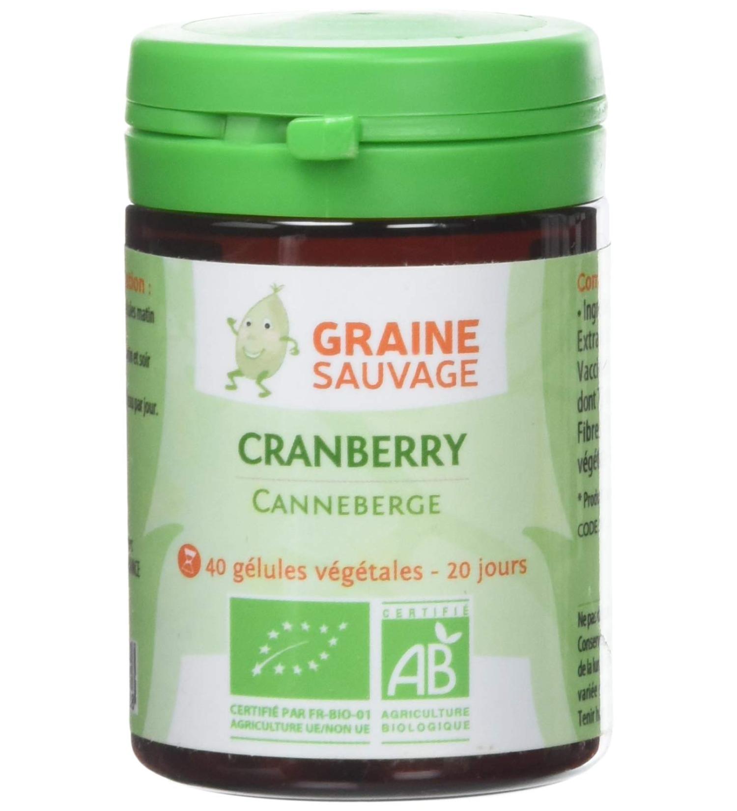 Wild Cranberry Seed Organic Pill Box 40 Capsules - Buy Online on GoSupps.com