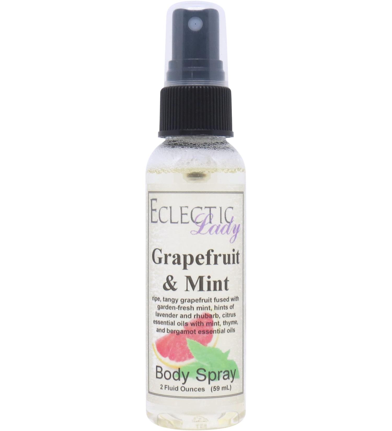 Grapefruit and Mint Body Spray 2 ounces Body Mist for Women with Clean Light & Gentle Fragrance Long Lasting Perfume with Comforting Scent for Men & Women Cologne with Soft Subtle Aroma For 2 Fluid Ounces - Buy Online on GoSupps.com