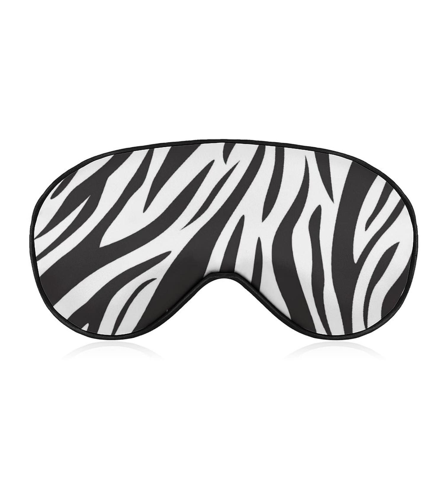 Zebra Print Sleep Mask for Women | Adjustable Eye Shades Cover with Elastic Strap - Comfort & Style for Better Sleep - Buy Online on GoSupps.com