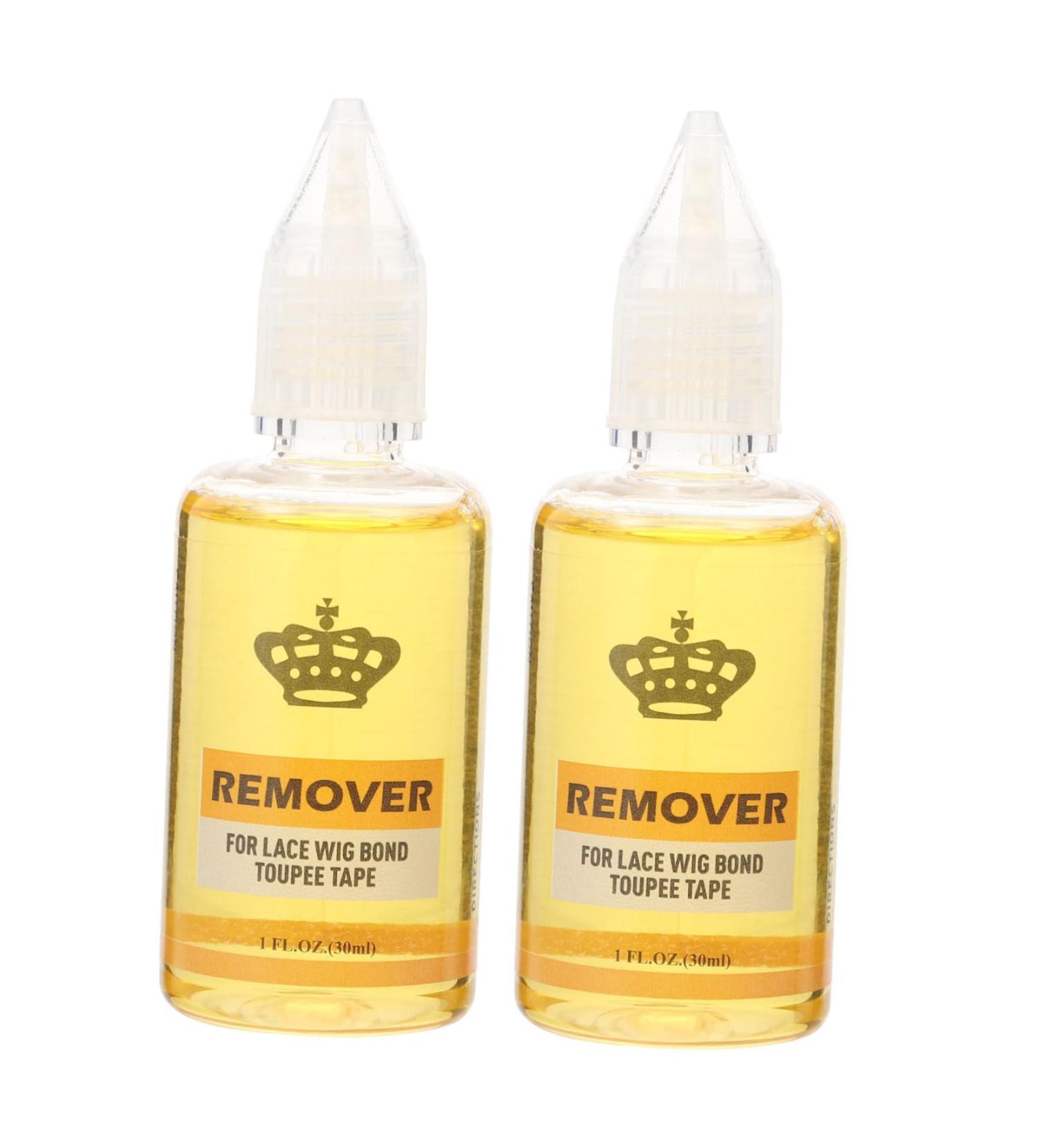 minkissy 2 Hair Extension Glue Remover 30ml Toupee Remover Extension Tape Remover Bonding Glue Remover Lace Glue Remover Adhesive Remover Hair Remover 30ml Glue Remover Plastic Wig Extend 8.50X3.00X3.00CM Yellow - Buy Online on GoSupps.com