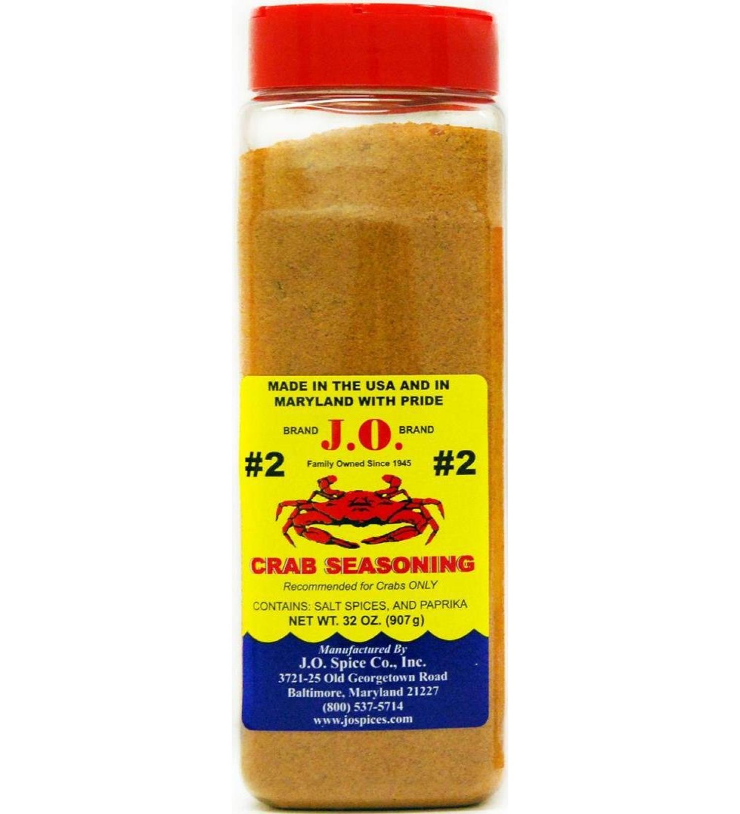 J.O. Crab Seasoning #2 32oz - 2lb (1 Pack) | Authentic Maryland Spice Blend - Buy Online on GoSupps.com