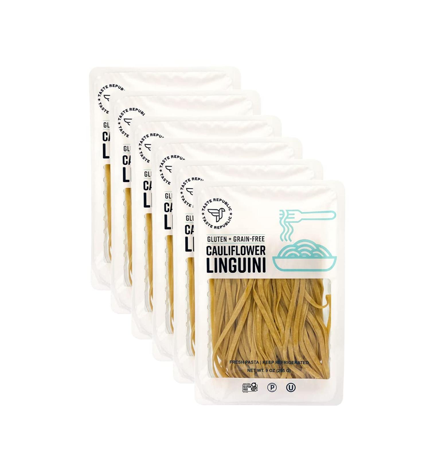 Grain-Free Cauliflower Linguini Pasta by Taste Republic | Gluten-Free, Fresh & Frozen | 9oz (6 pack) - Buy Online on GoSupps.com