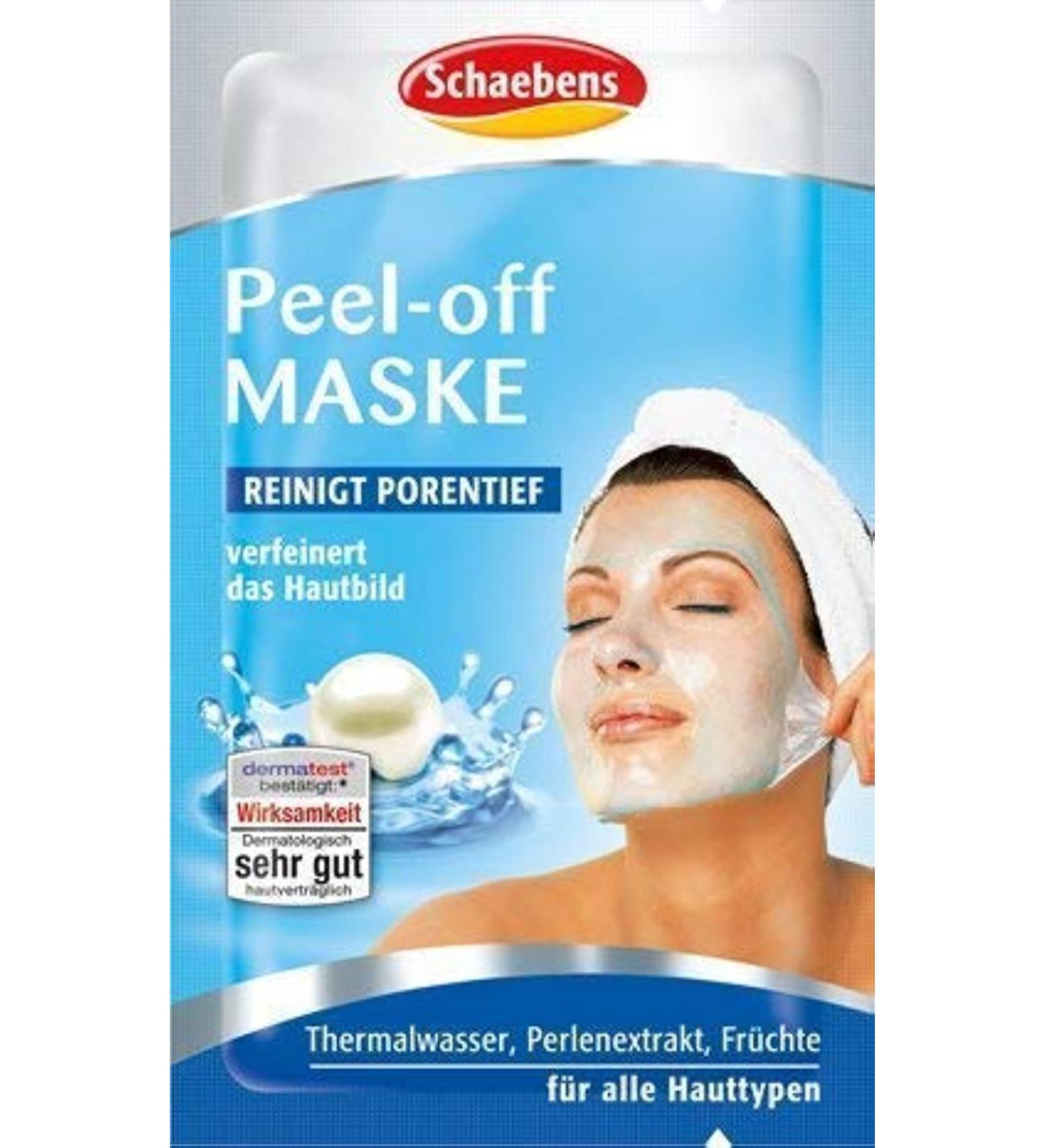 Schaebens Peel-Off Facial Mask - Refines Skin's Appearance | 10 x 15mL | International Shipping - Buy Online on GoSupps.com