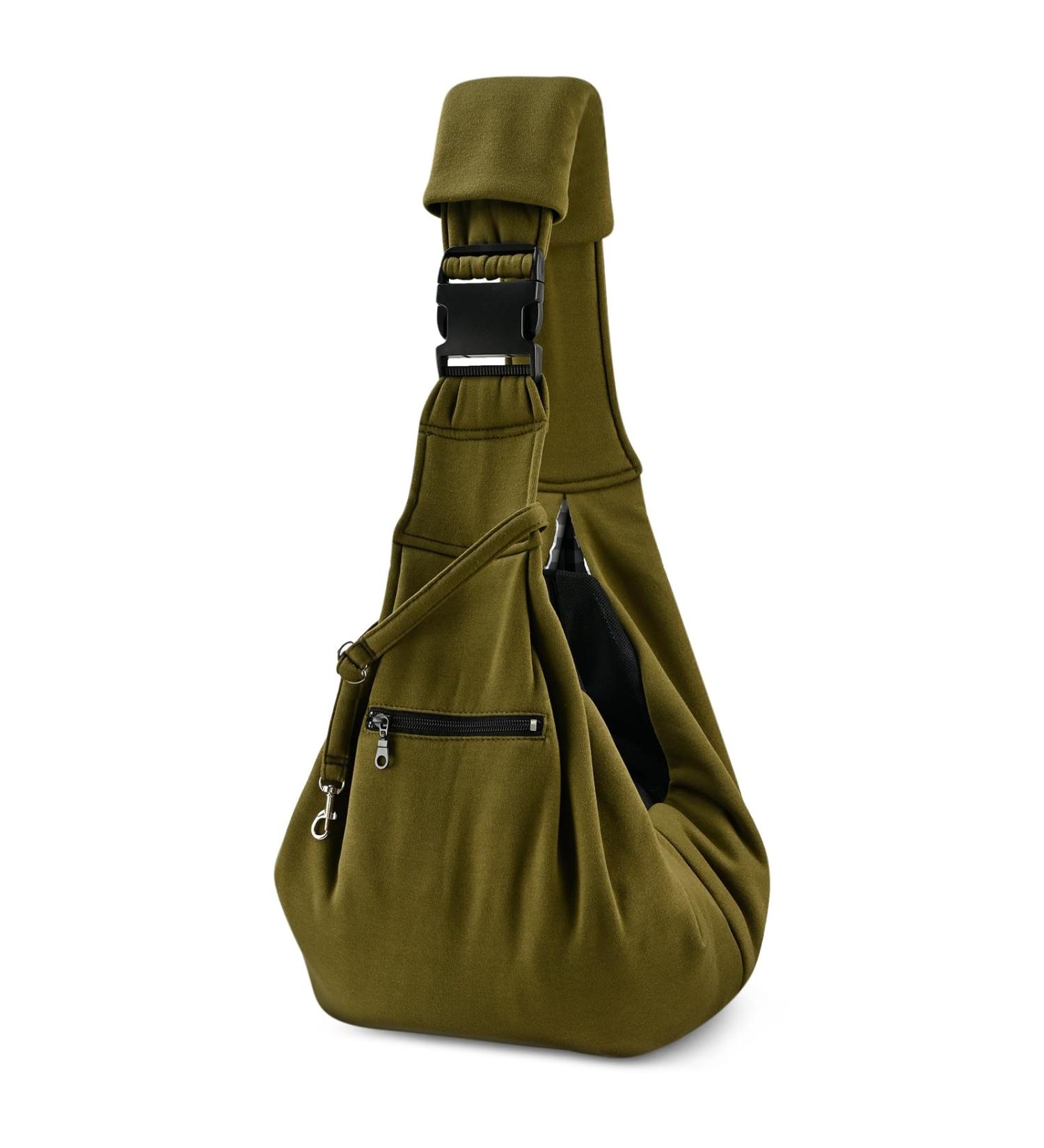 Buy All-Sopets Dog Carrier Bag - Breathable Convenient & Safe for Small Dogs & Cats | Adjustable Straps & Linen Hooks - Stylish Green Pet Carrier - Buy Online on GoSupps.com