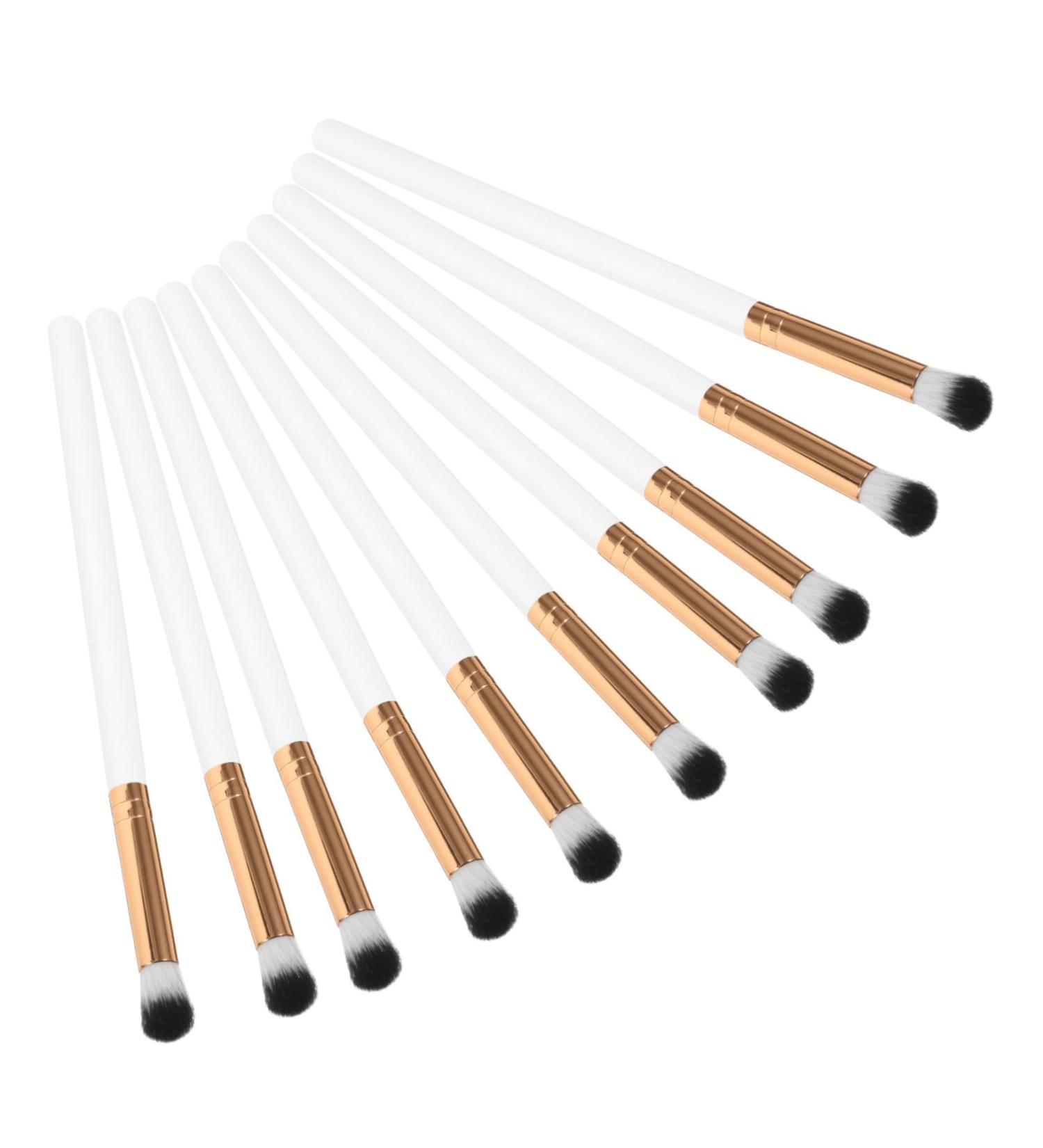 SKISUNO 10pcs Makeup Eyeshadow Brush Precision Eyeshadow Brush Wooden Handle - Buy Online on GoSupps.com