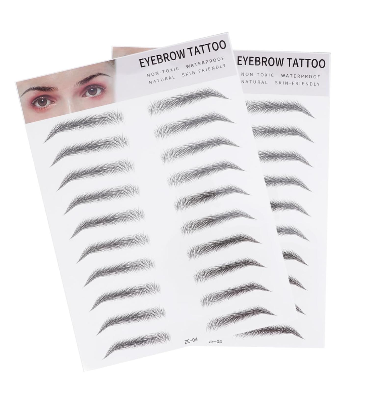 FOMIYES 2pcs 3d Eyebrow Stickers Eye Brow Shaping Kit Stickers Transfer Stickers Simple Man - Buy Online on GoSupps.com