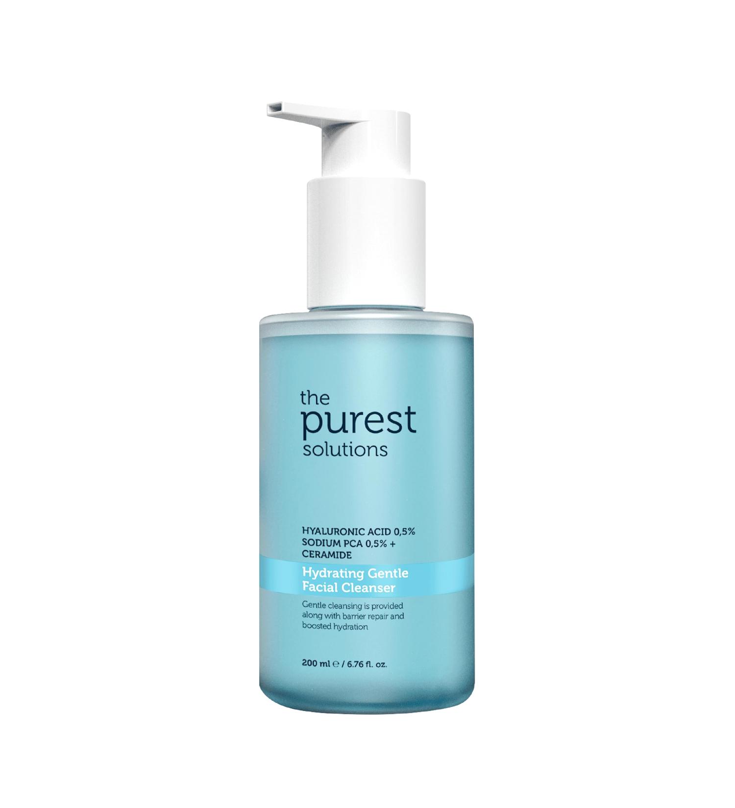 Purest Solutions Hydrating Gentle Facial Cleanser - 0.5% Hyaluronic Acid Exfoliating Salicylic Acid Vegan & Cruelty-Free for All Skin Types - 6.76 fl. oz - Buy Online on GoSupps.com