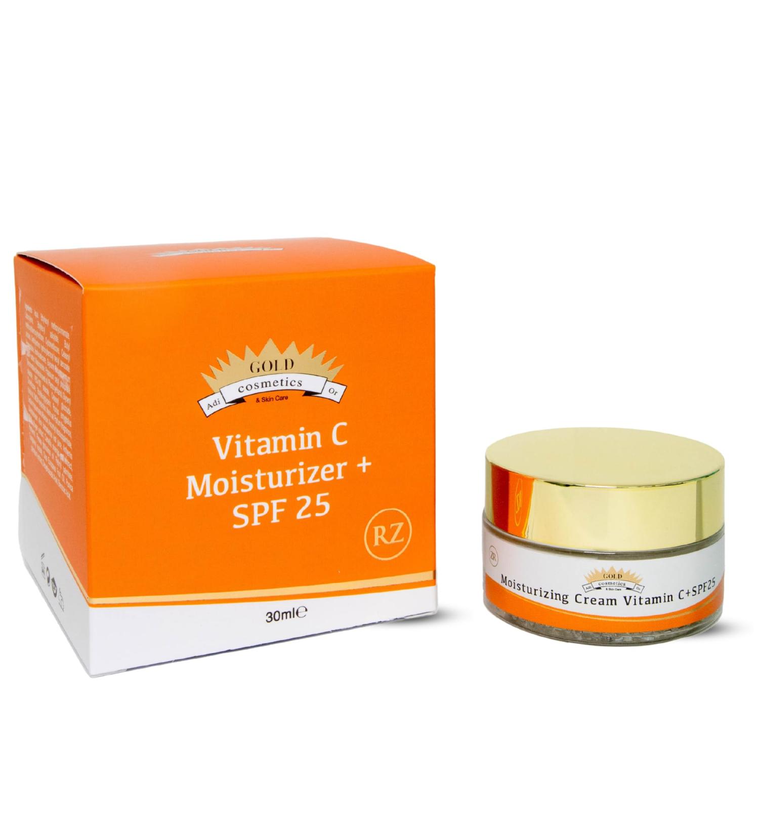 Gold Cosmetics Vitamin C Day Cream Moisturizer with SPF 25 - Multi-Purpose Skin Care (30 ml) | International Shipping - Buy Online on GoSupps.com