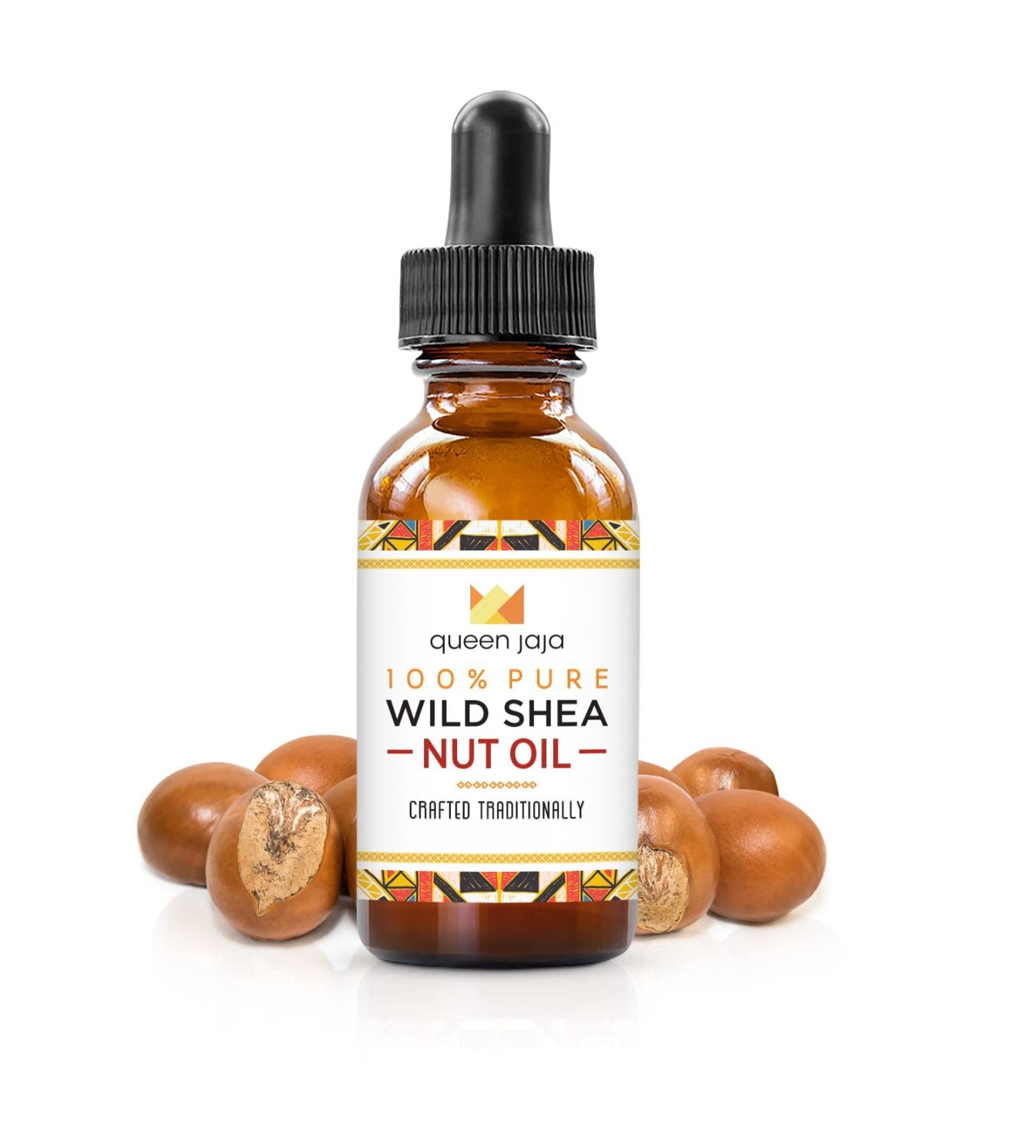 Wild Shea Nut Oil | 100% Pure West African Moisturizer for Hair Body & Face | Small Batch 2 Fl Oz | Natural Nourishing Oil - Buy Online on GoSupps.com