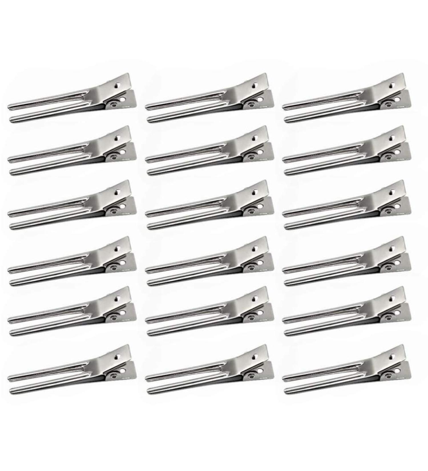 50 Pieces Silver Hairdresser Hair Clips - Professional Hair Styling Clamps for Salons & Home Use - Buy Online on GoSupps.com