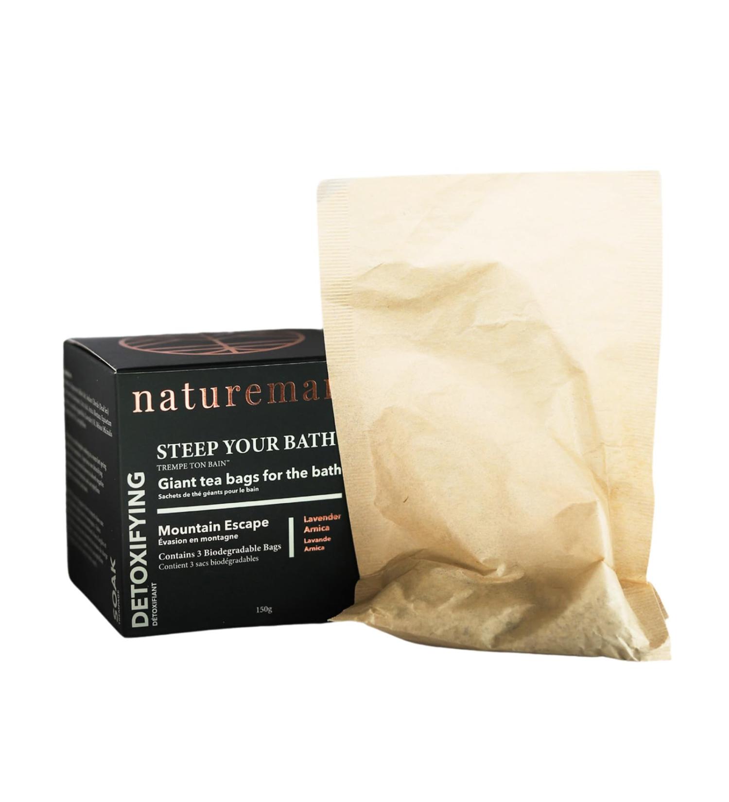 Detoxifying Steep Your Bath Mountain Escape | Moisturizing Lavender Arnica Bath Soak for Dry Skin - 5.29 oz Rejuvenates Skin - Buy Online on GoSupps.com