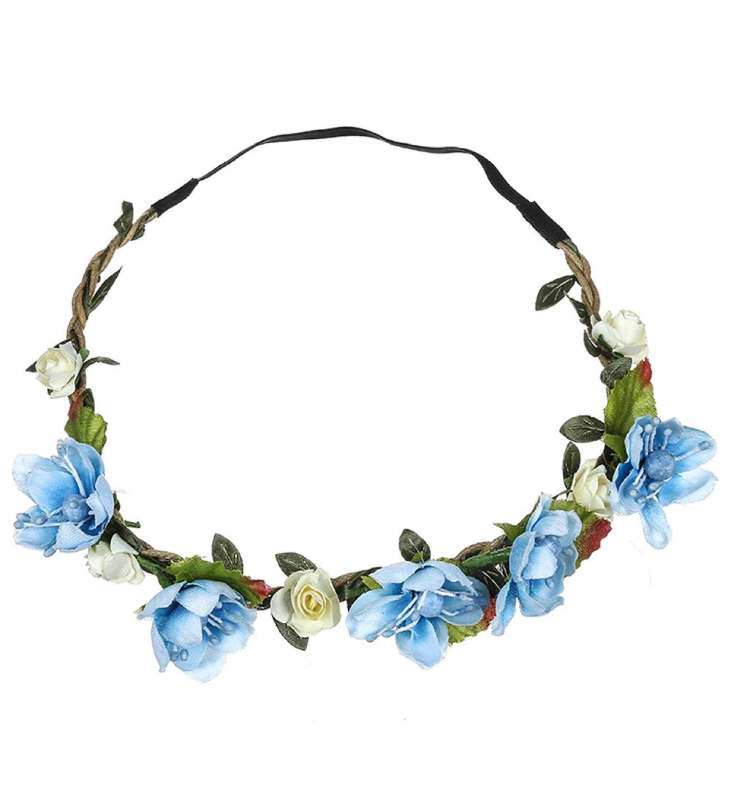 TUDUZ Women's Boho Flower Headband - Festival Wedding Garland | Beach Party Hair Accessory - Buy Online on GoSupps.com