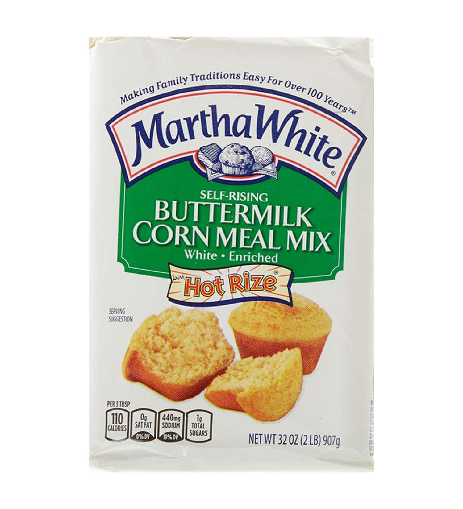 Martha White Self-Rising Buttermilk White Corn Meal Mix - 32 oz - Buy Online on GoSupps.com