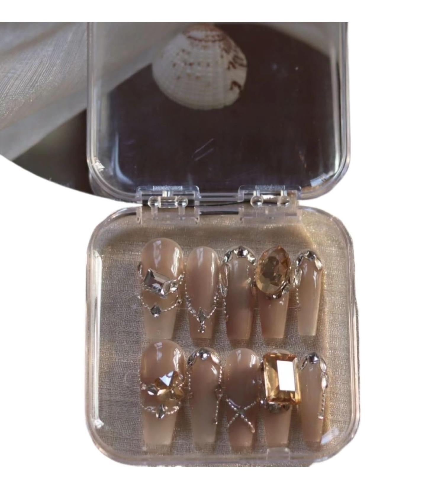 Temperament-enhancing manicure caramel color autumn and winter Joker hand-worn armor.(M) - Buy Online on GoSupps.com