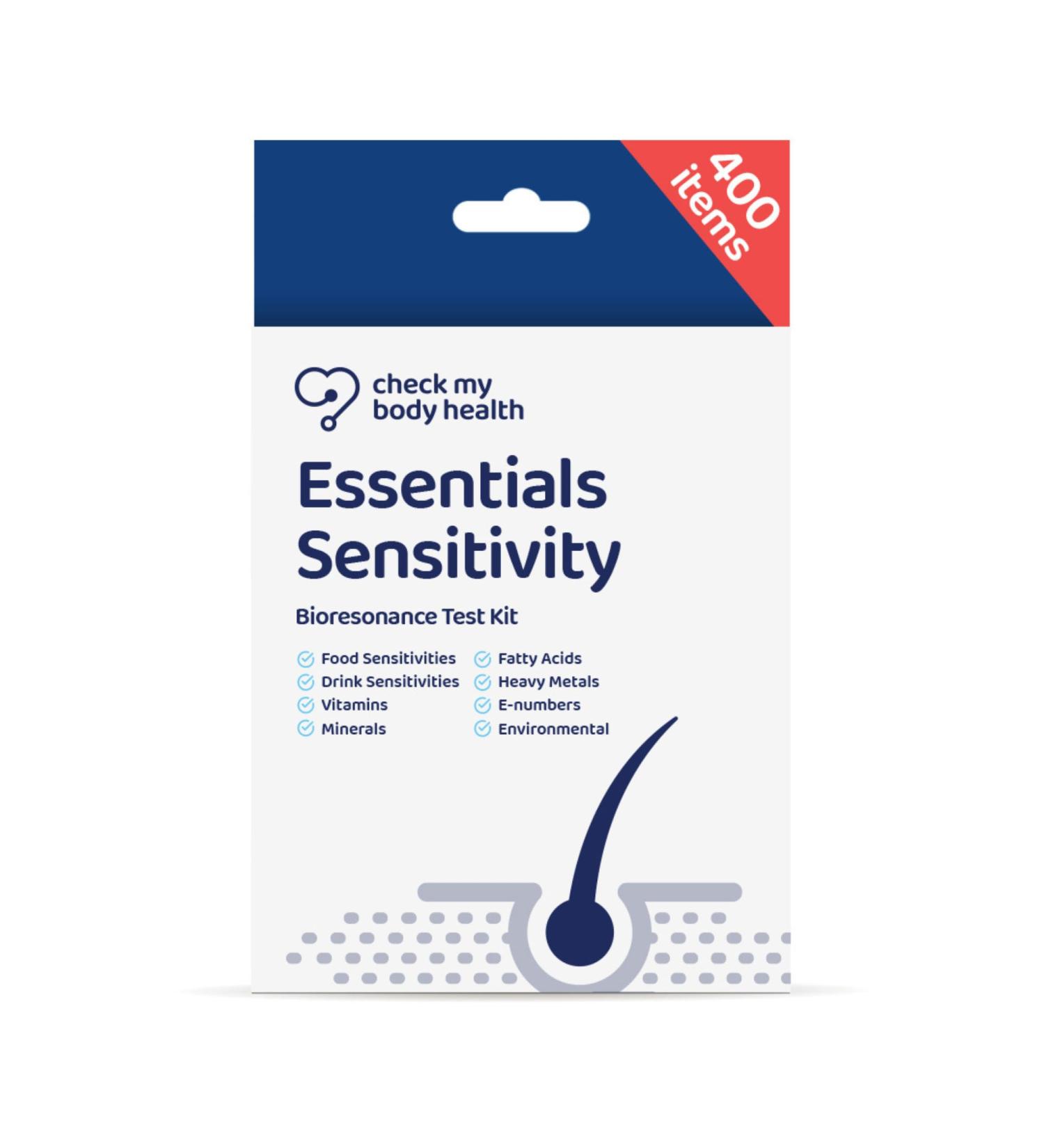 Check My Body Health Essentials: 400-Part Food Intolerance Test Set | Sensitivity & Bioresonance Testing with Home Diary Template - Buy Online on GoSupps.com