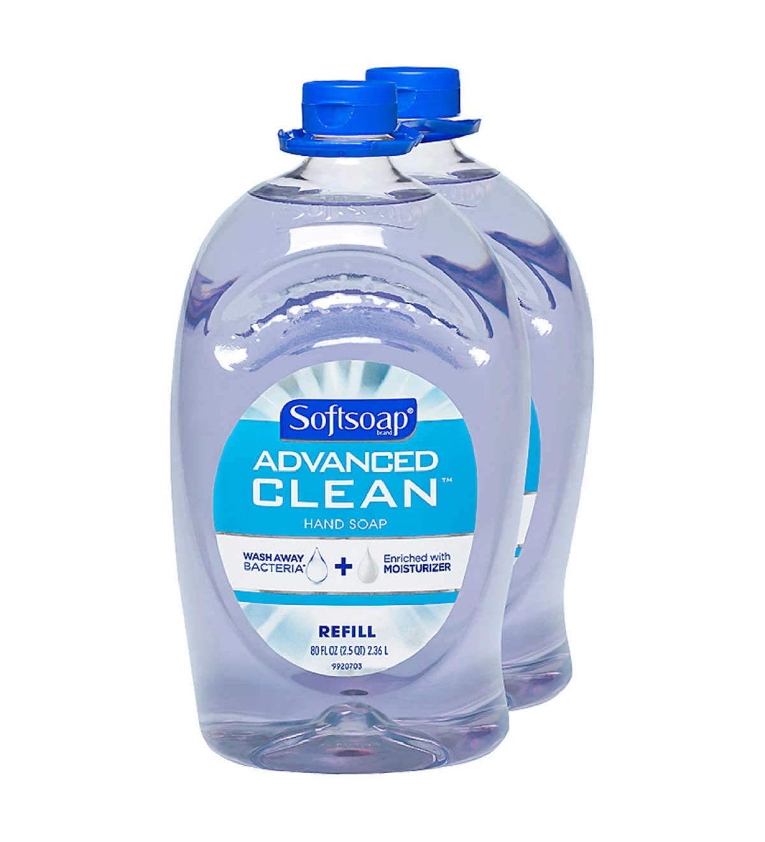 Softsoap Handsoap Refill Washes Away Bacteria 80 Fl Oz (Pack of 2) Clear 80 Fl Oz (Pack of 2)