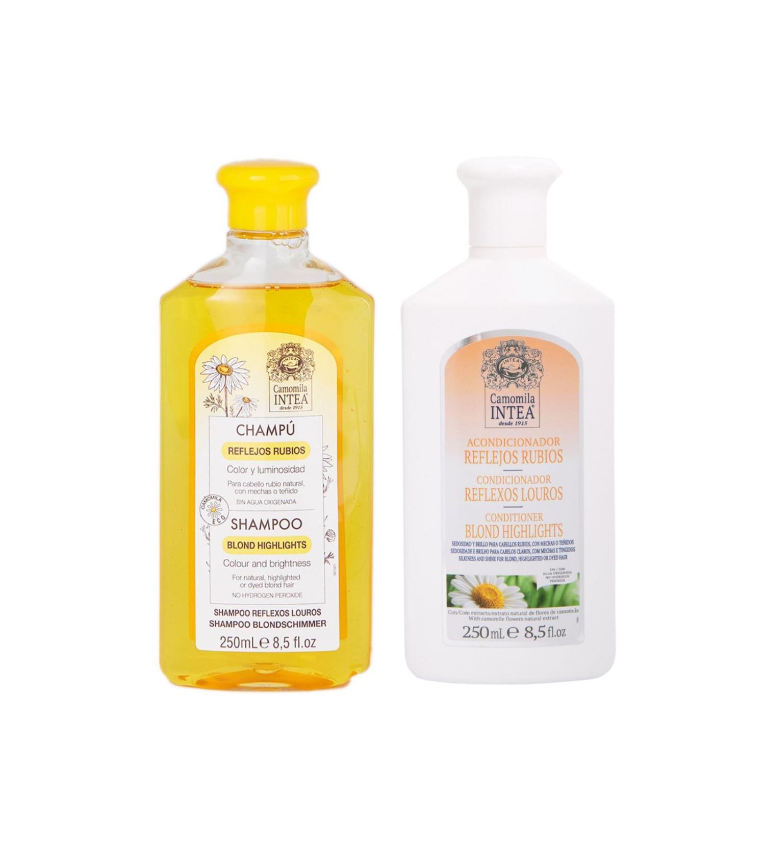  Intea Intea Camomile - Blonde Reflex Shampoo for blonde hair 250ml + Blonde Highlights Conditioner 250ml - With chamomile flower extract - Buy Online on GoSupps.com