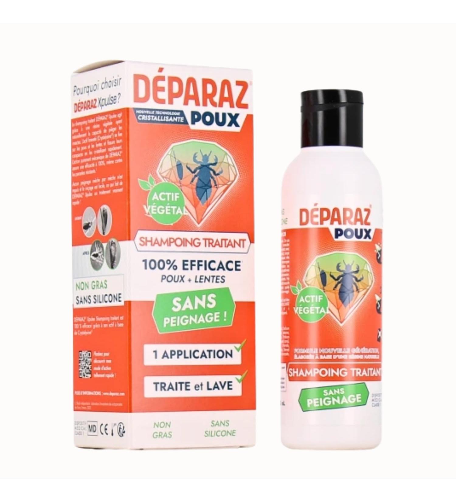 POUX Shampooing Traitant Anti-Poux et Lentes | limine Poux & Lentes Naturellement | Actif V g tal | 100% Efficace en 1 Application | Sans Peignage | 150mL 1 ml (Lot de 1) - Buy Online on GoSupps.com