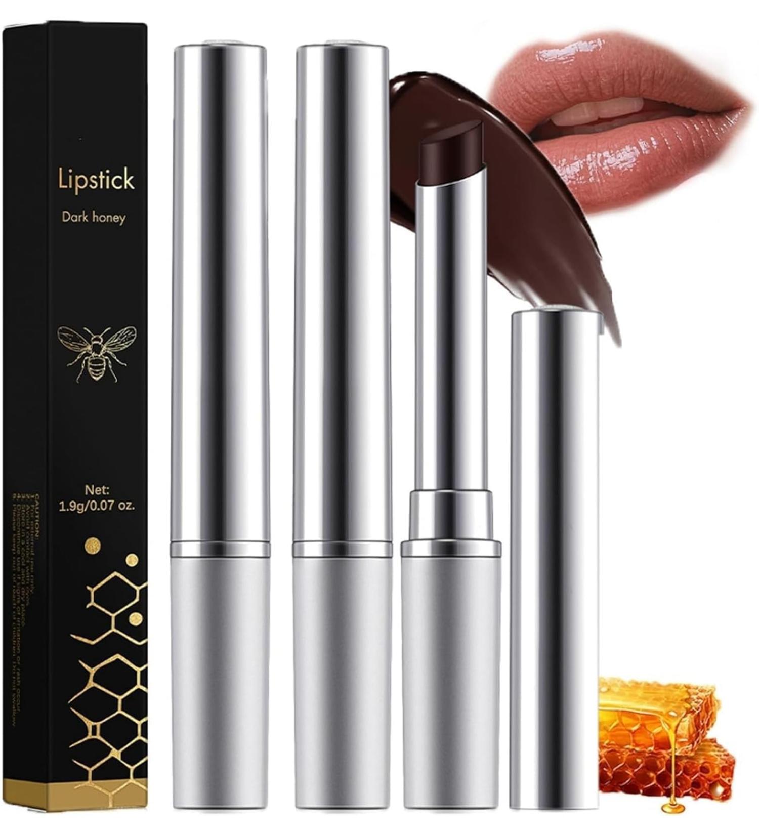 Black Honey Lipstick Tinted Lip Balm Hydrating Natural Glossy Lip Balm Moisturizing Makeup Lipstick (2PCS) - Buy Online on GoSupps.com