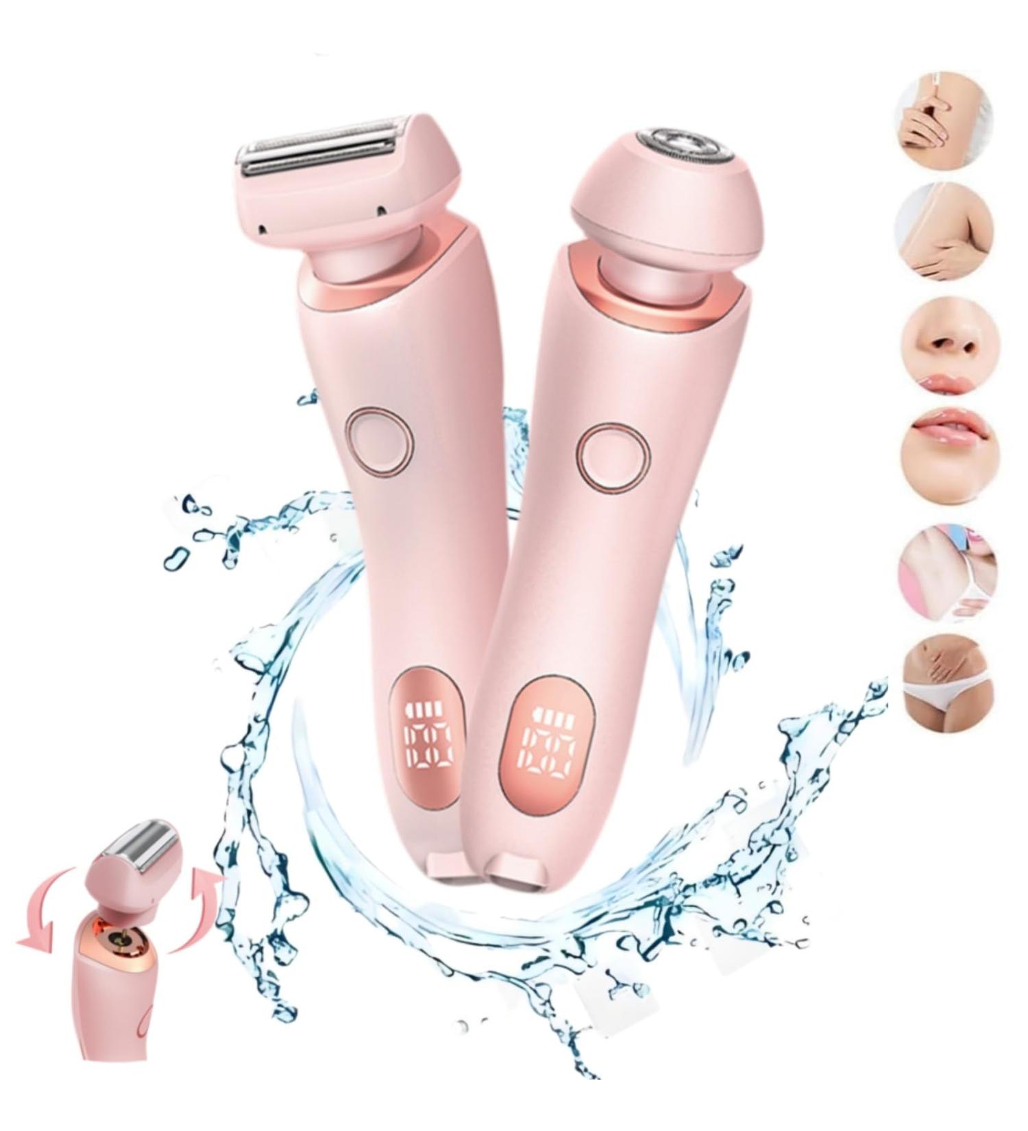 Shaver Electric Shaver 2 in 1 Electric Shaver Razors for Women Waterproof Wet and Dry 2 Use Wireless Bikini Trimmer for with Detachable Head Epilator s (Pink) - Buy Online on GoSupps.com