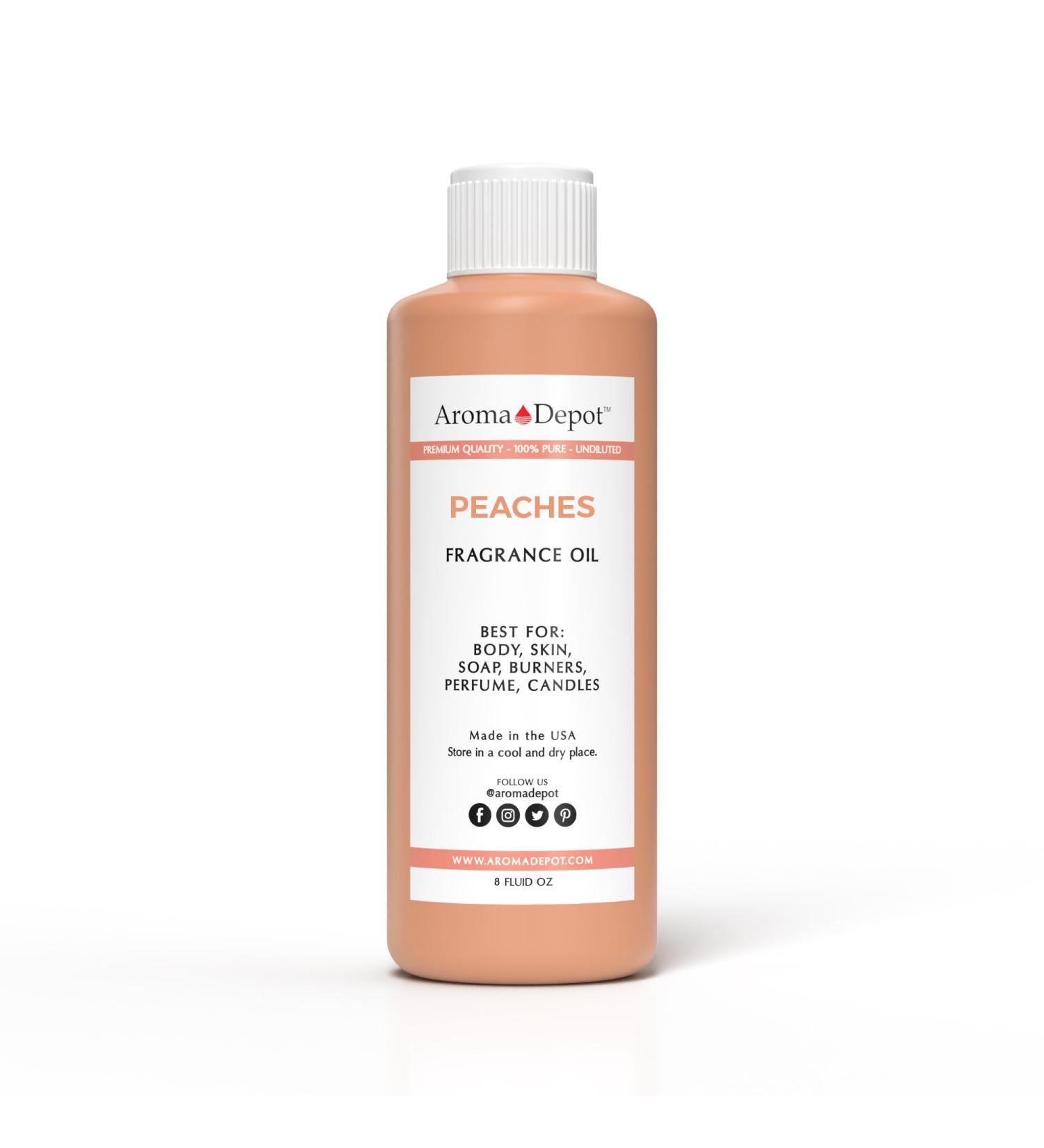 Aroma Depot Peach Type Perfume & Body Oil - Premium Quality Fragrance Oil (8oz) | 7 Sizes Available - International Shipping - Buy Online on GoSupps.com