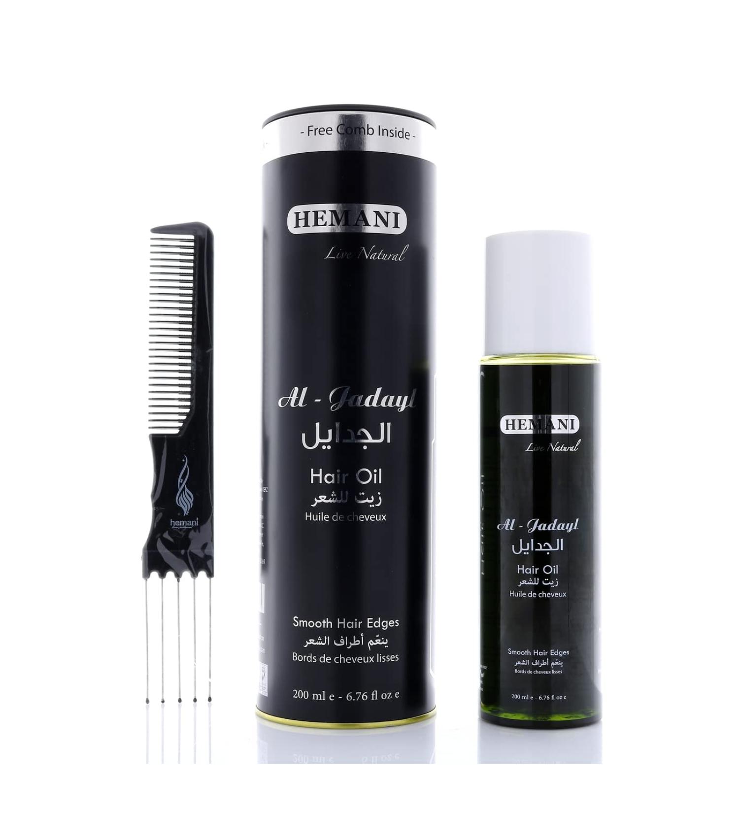 Buy Hemani Zait Jadyl Hair Oil 200mL - Nourishing Hair Oil for Smooth Edges - Best for Black Hair - International Shipping Available - Buy Online on GoSupps.com