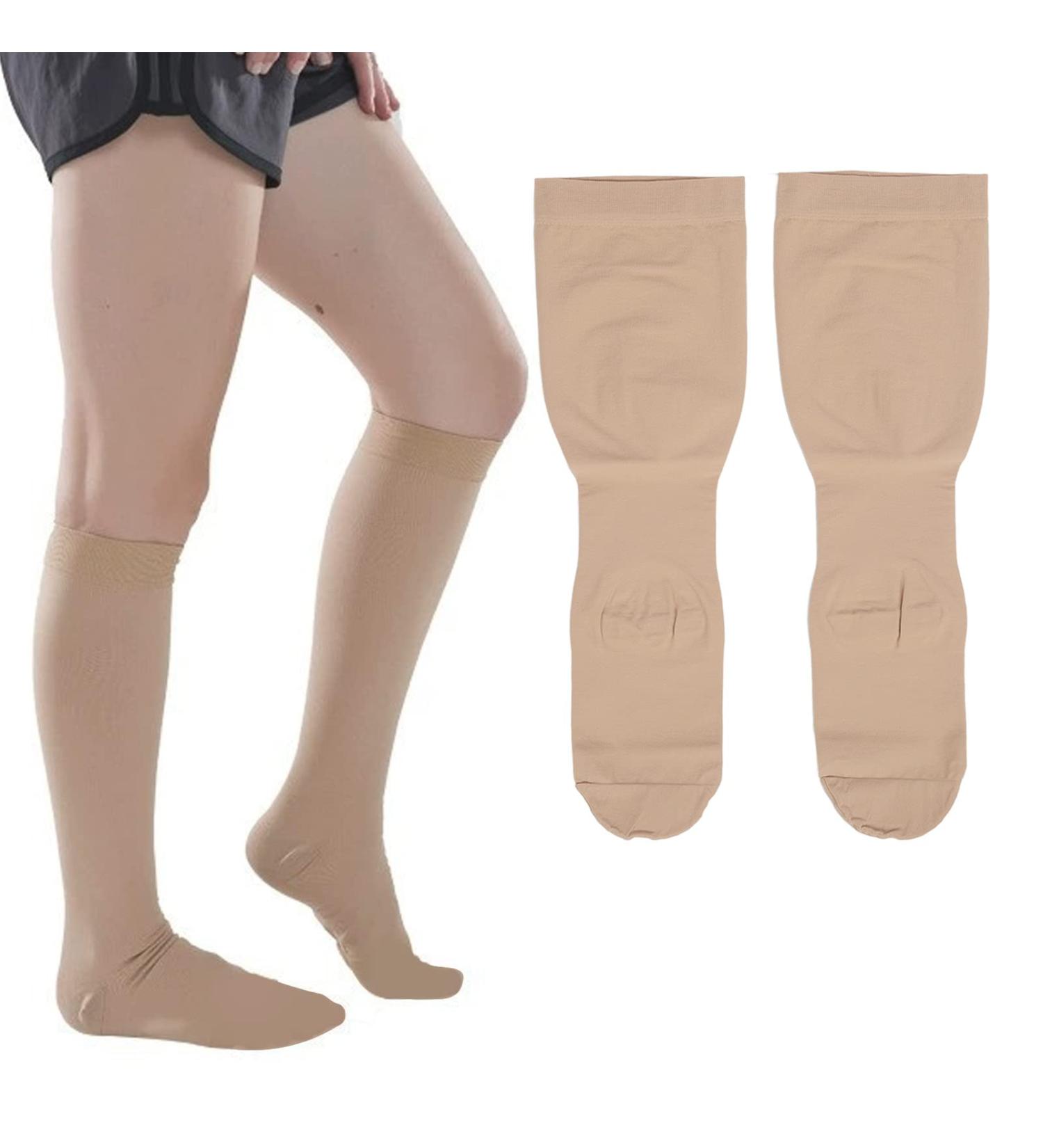 Knee High Plus Size Varicose Vein Stockings 23-32 mmHg Compression Support (3XL) - International Shipping Available - Buy Online on GoSupps.com