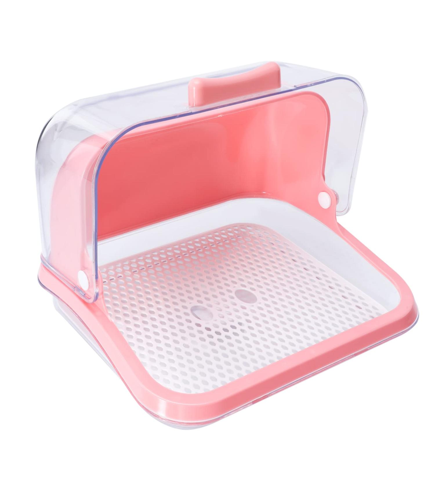 Buy Toyvian Transparent Organizer Box for Kids | Best Storage Solution with Lid | Safe & Stylish Baby Bottle & Food Tent Organizer in Pink - Buy Online on GoSupps.com