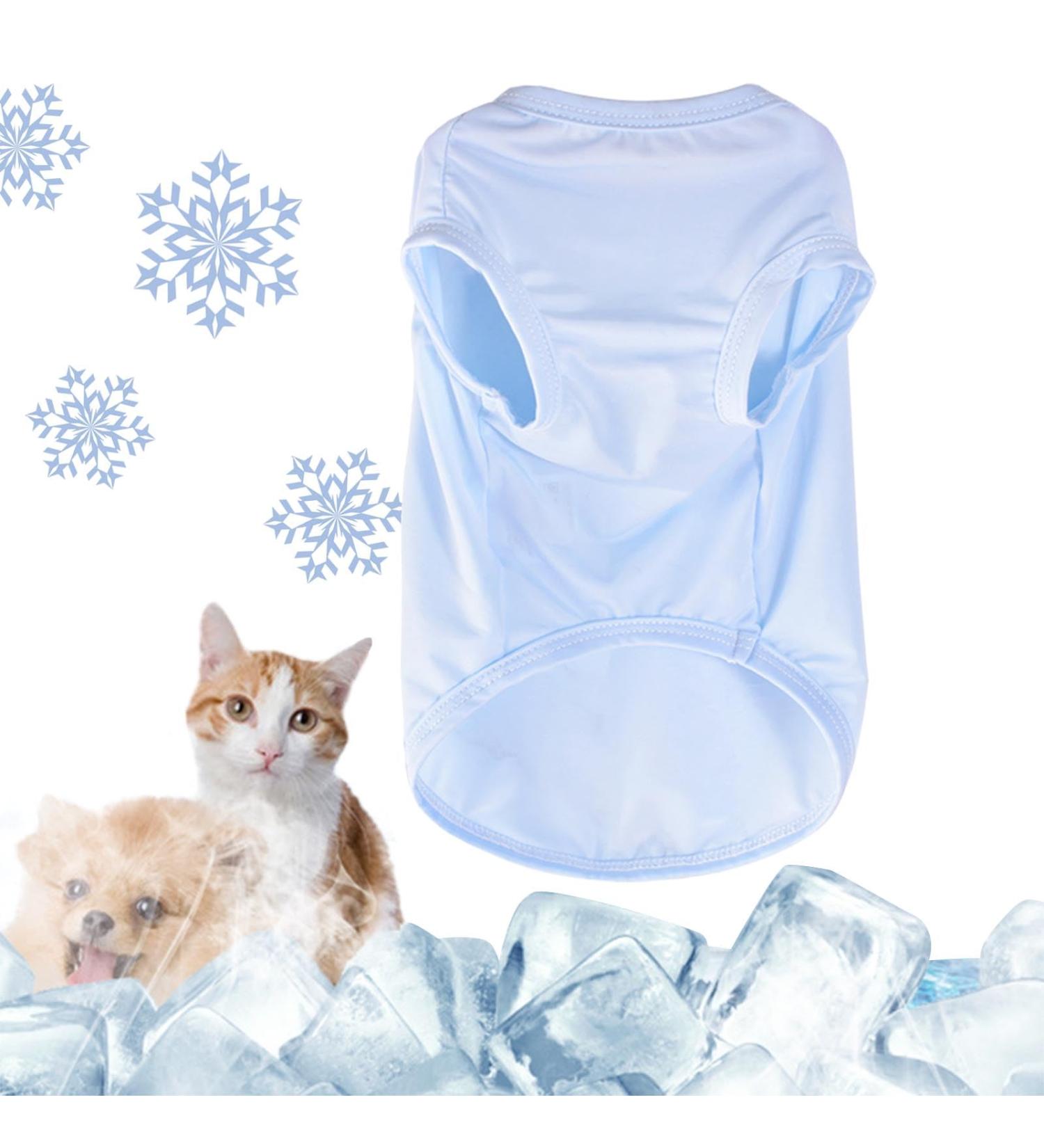 Winmany Cooling Vest for Dogs - Summer T-Shirt Sleeveless Outfit | Quick-Drying Sun Protection | X-Large Blue for Small Medium & Large Dogs - Buy Online on GoSupps.com