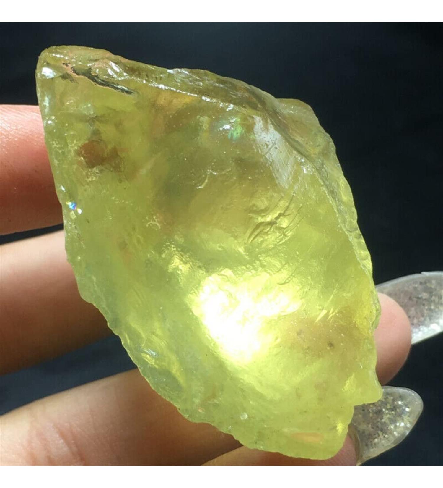 Crystal Natural Yellow Crystal Crystal raw Stone Specimen 80g Can be Used for ZJGIDTEM - Buy Online on GoSupps.com