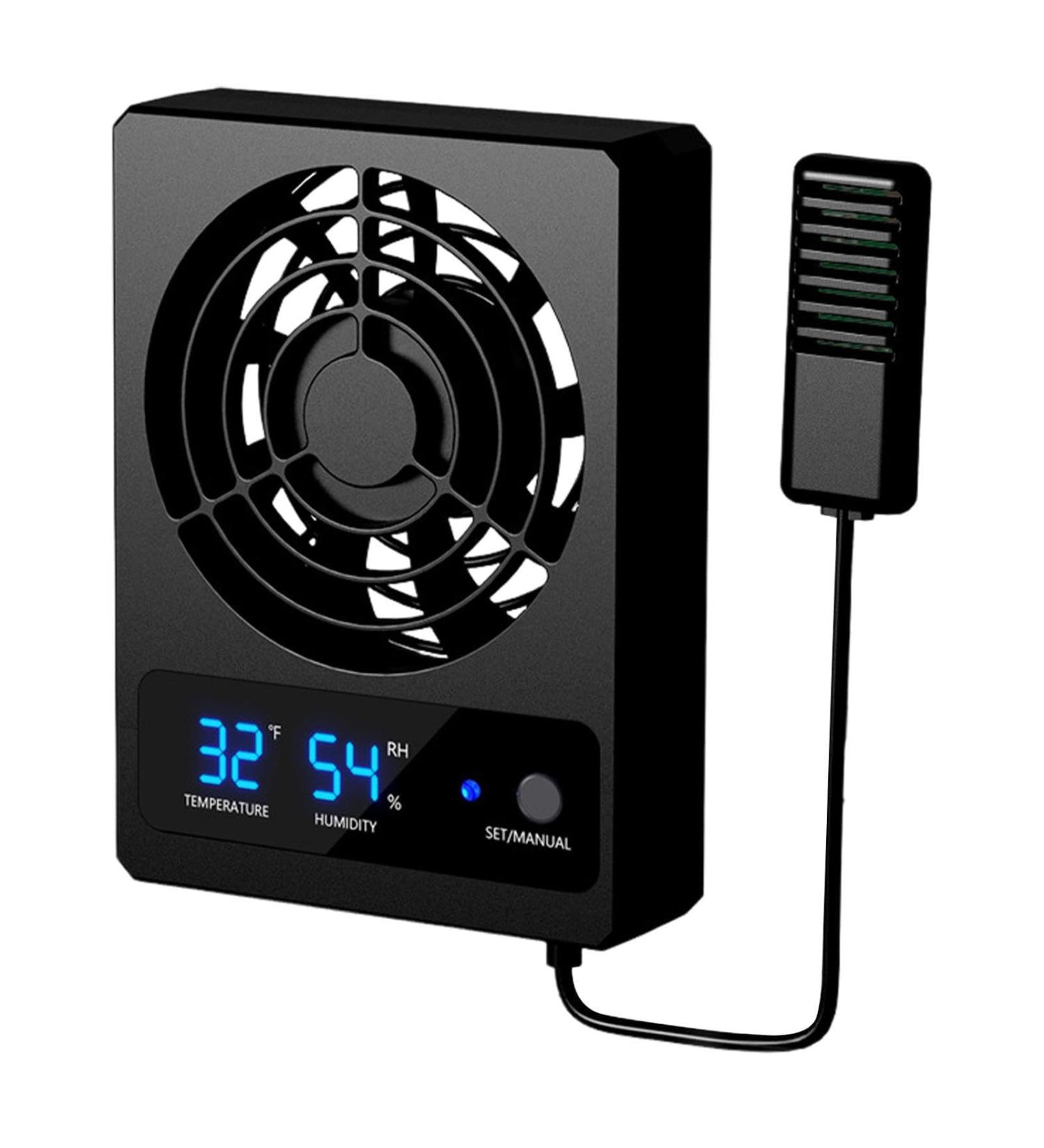 Ventilation Fan for Reptile Enclosure | Intelligent Reptile Temperature Gauge with LED Display - Strong Wind Vent Fan Low Noise Cooling Fan for Amphibians Reptiles Snakes Fulenyi A: ( ) - Buy Online on GoSupps.com