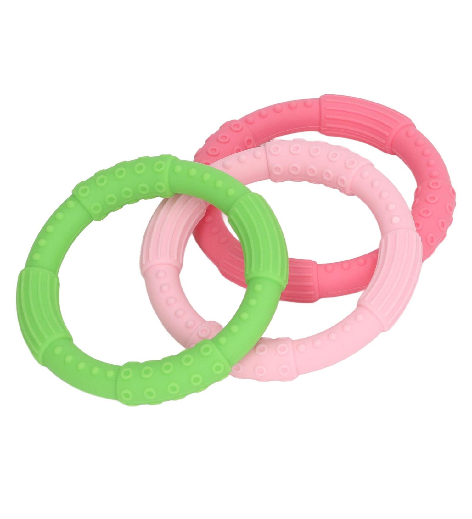 Teething Ring & Silicone Teething Bracelet for Toddlers - Gum Relief Toy for Living Room | Shop Internationally - Buy Online on GoSupps.com