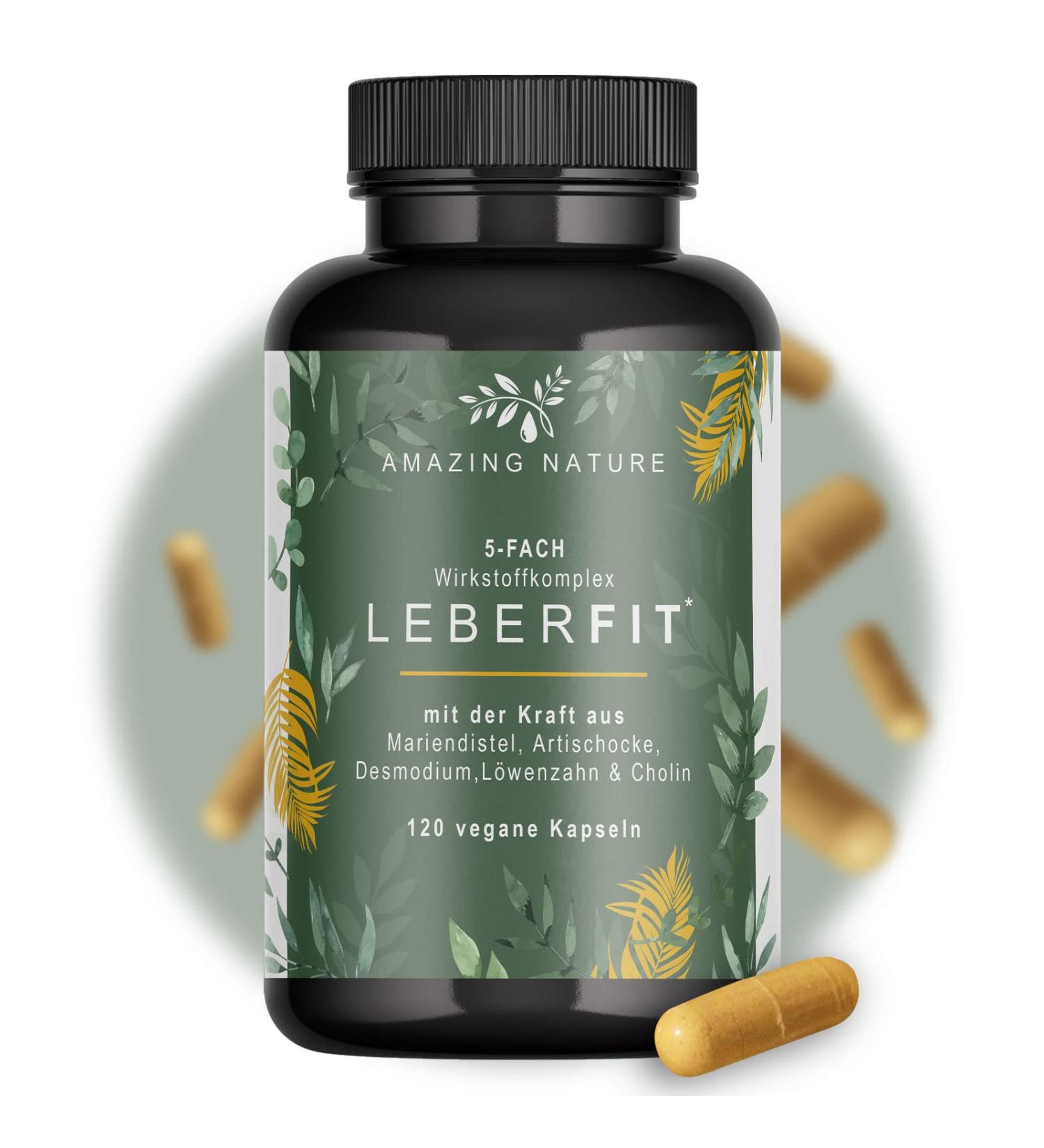 Liver Fit High-Dose Milk Thistle Capsules | 120 Vegan Capsules | 80% Silymarin | Artichoke Dandelion Desmodium & Choline | International Shipping - Buy Online on GoSupps.com