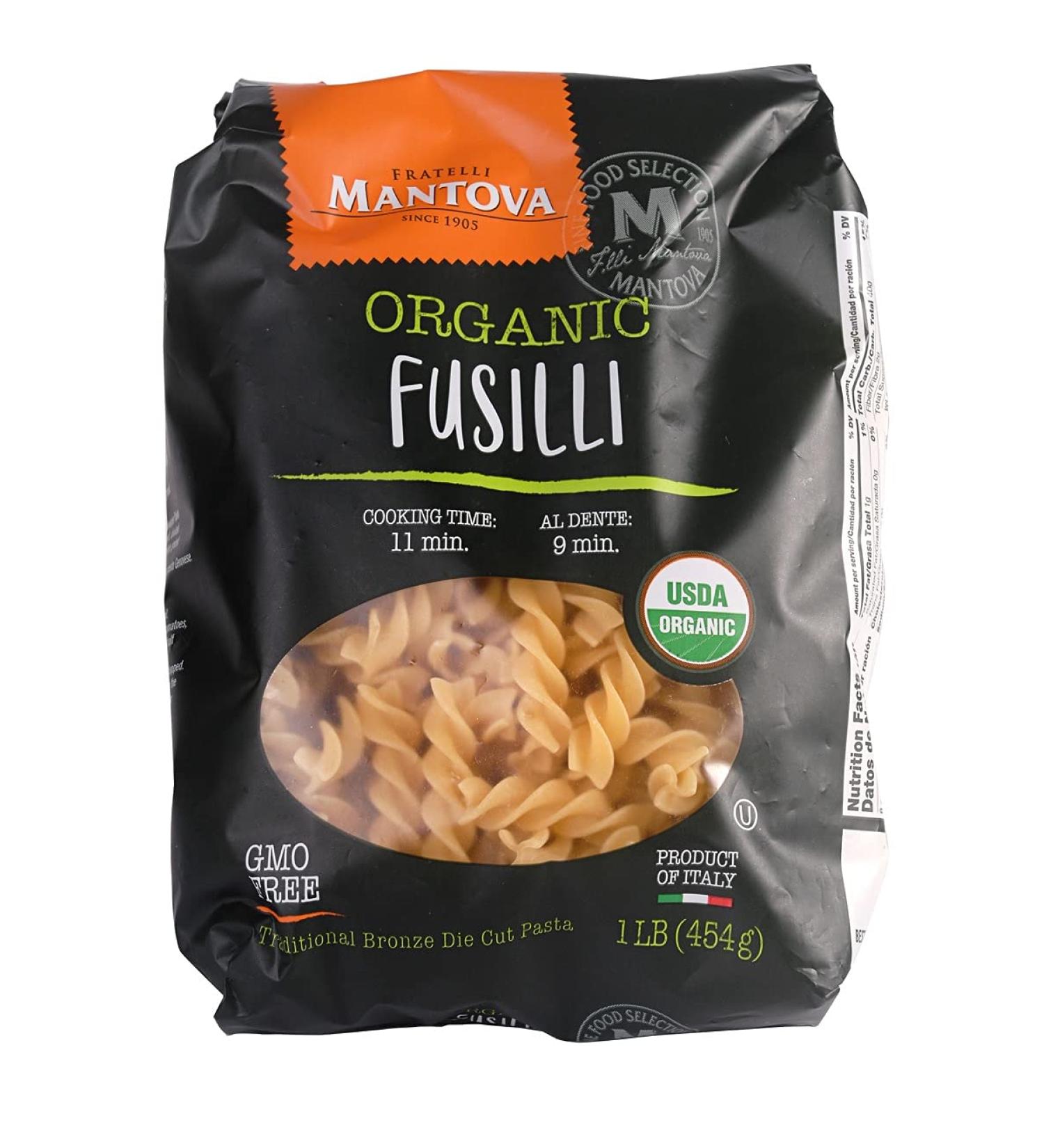 Mantova Italian Organic Spirali Pasta - 100% Durum Semolina Rotini - 16 Oz (Pack of 6) - Made in Italy - Buy Online on GoSupps.com