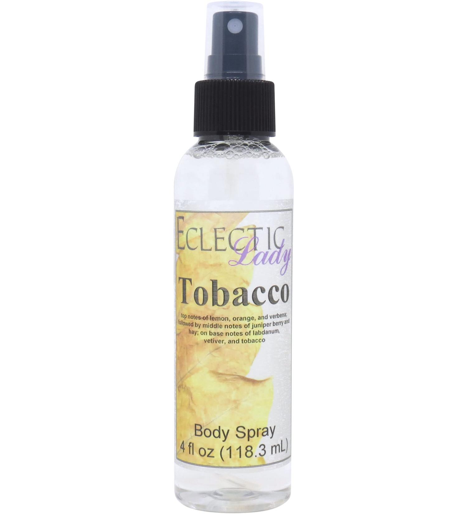 Tobacco Body Spray 4 ounces Body Mist for Women with Clean Light & Gentle Fragrance Long Lasting Perfume with Comforting Scent for Men & Women Cologne with Soft Subtle Aroma For Daily Use 4 Fluid Ounces - Buy Online on GoSupps.com