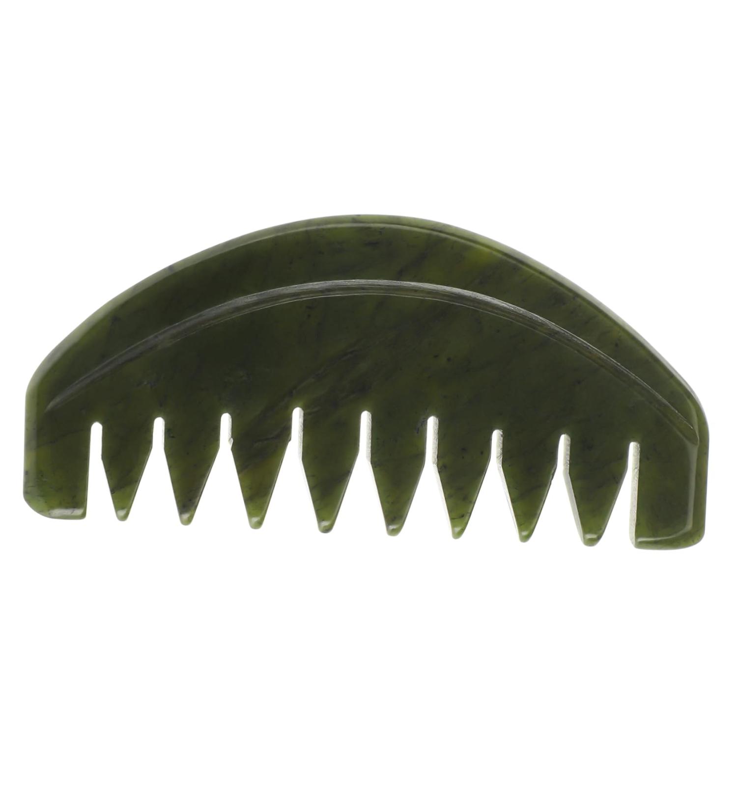 Beavorty 2-Piece Portable Jade Ridge Brush Set | Scalp Massage & Natural Hair Care Gua Sha - Ideal for Women - Buy Online on GoSupps.com