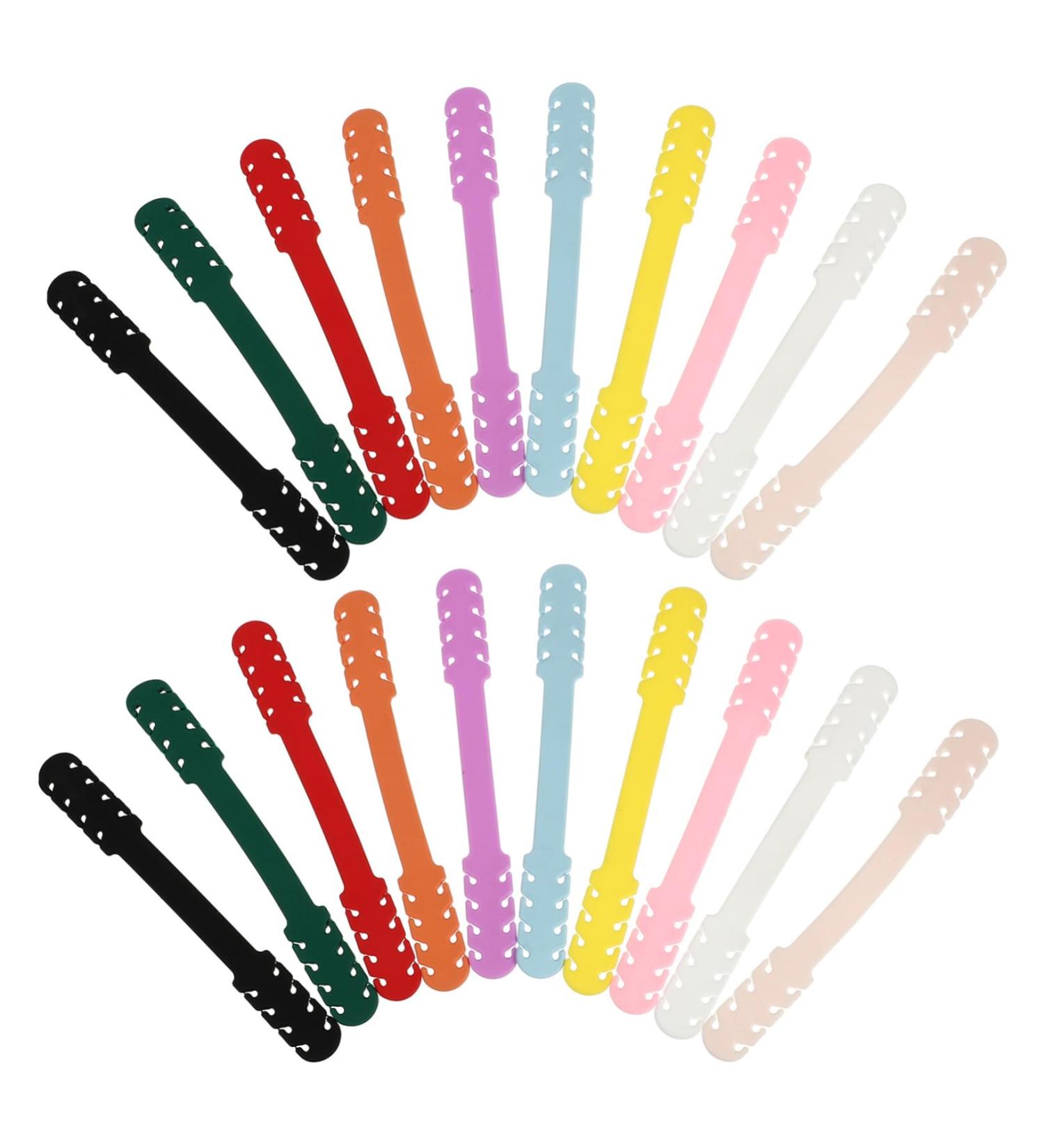 Ultechnovo 40 PC Adjustable MA-Buckle Mask Ear Hooks - Ear Protection & Cord Extenders for Comfortable Wear - Buy Online on GoSupps.com