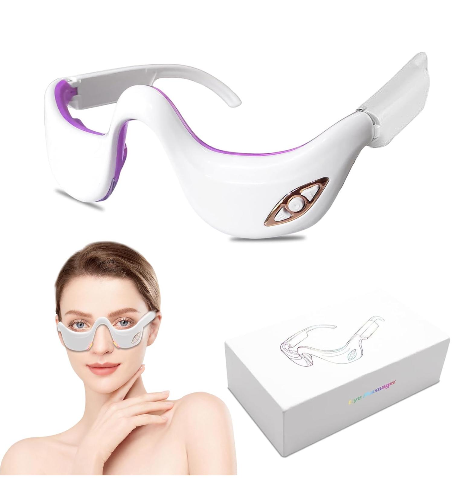 Best Eye Massager with Heat for Dark Circles & Eye Strain Relief | Fatigue-Busting Eye Care Device - Shop Internationally! - Buy Online on GoSupps.com