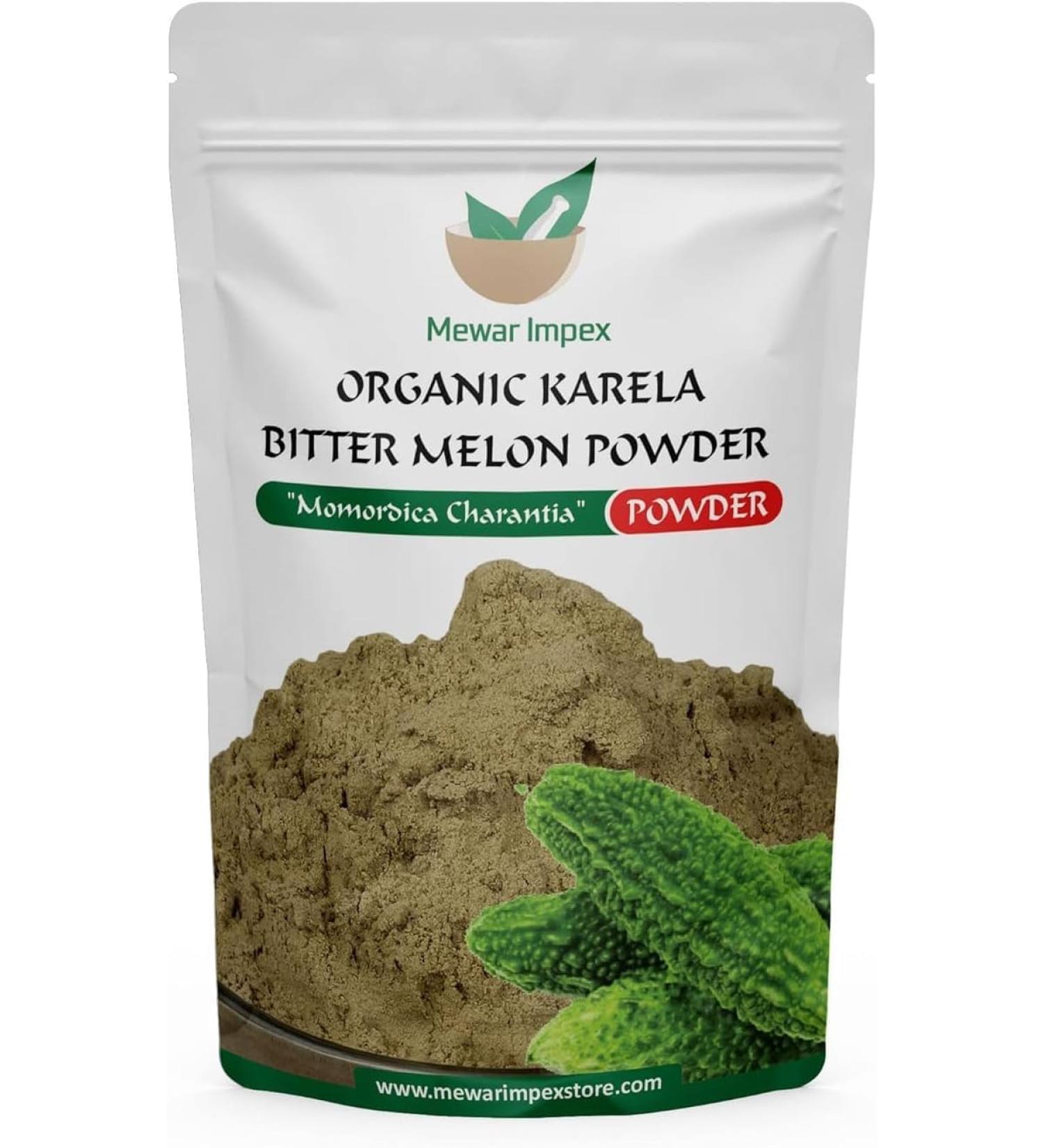 Karela Powder Bitter Gourd Powder Bitter Melon Powder Momordica Charantia -200 gm 7.06 Ounce (Pack of 1)