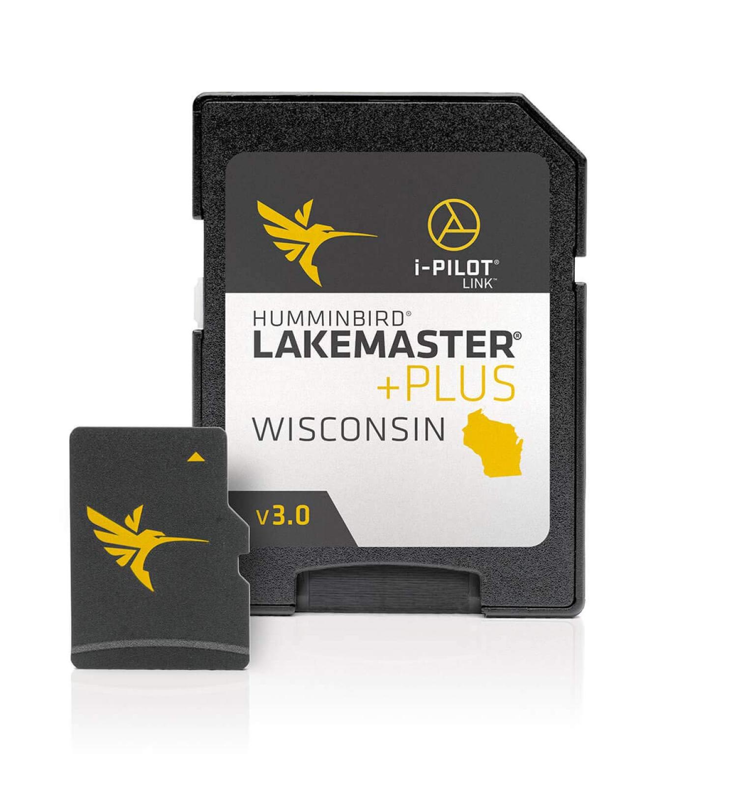 Humminbird 600025-8 LakeMaster Plus Wisconsin V3 Digital GPS Maps Micro Card
