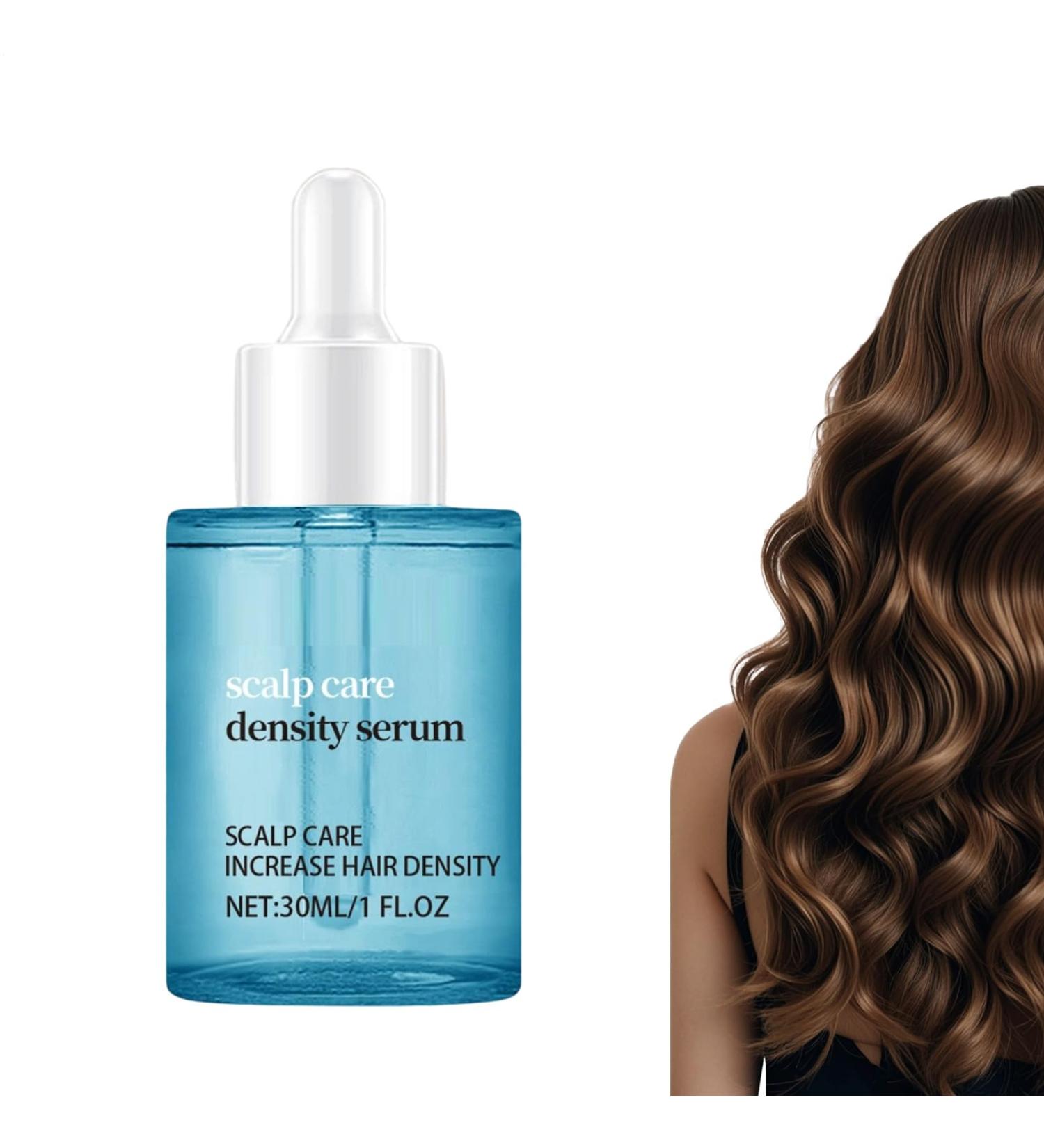 Frizz-Free Hair Oil - 30ml Natural Density Liquid - Scalp and Hair Oil to Moisturize Restore Prevent Breakage Loss and Thinning Adding Volume and Thickness - Buy Online on GoSupps.com