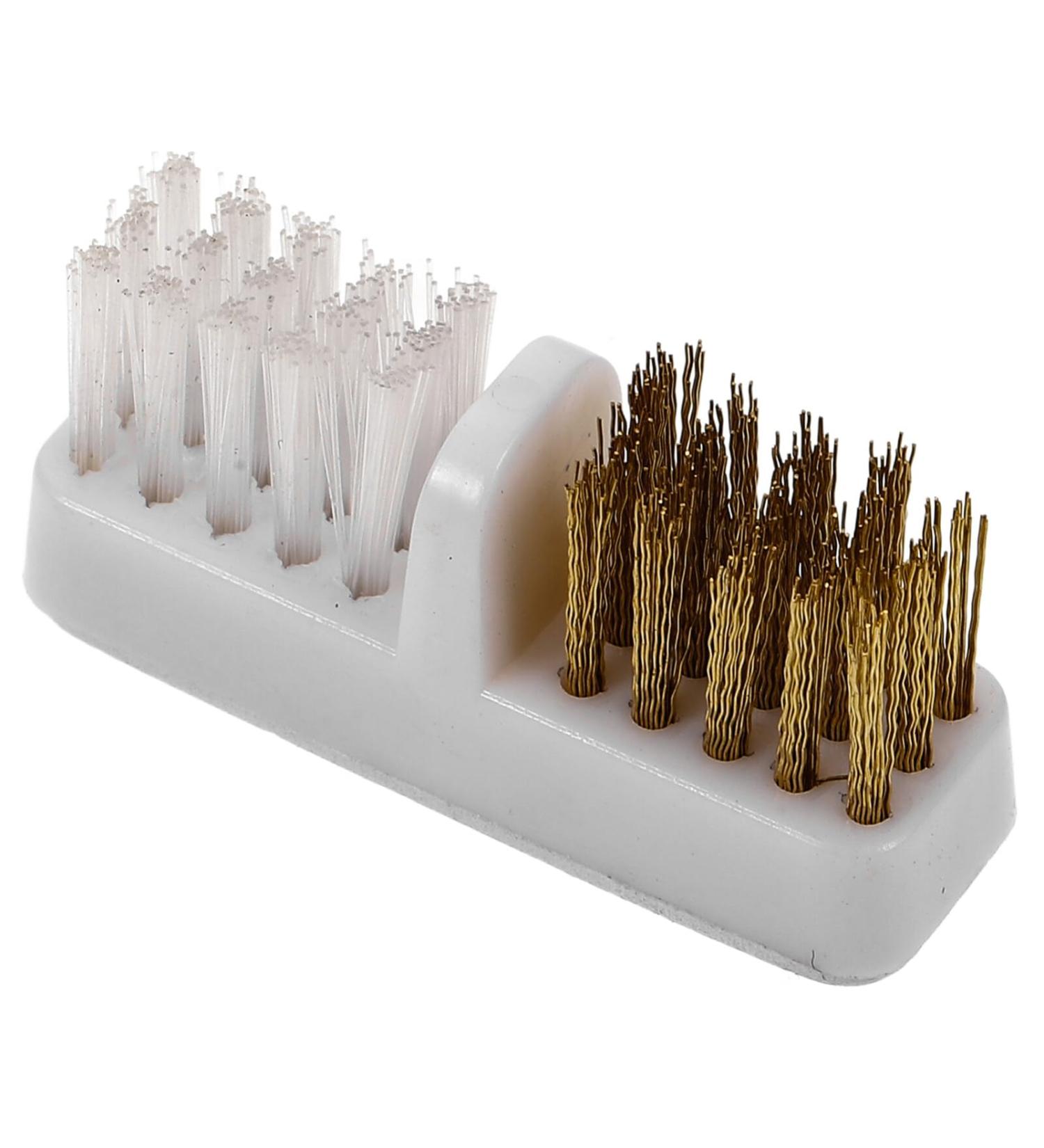 Beavorty Nail Drill Bit Cleaning Brush Nail Drill Bits Dust Removal Brush 2-in-1 Copper Nail Drill Bit Cleaner Manicure Cleaning Tool for Home or Nail Salon - Buy Online on GoSupps.com
