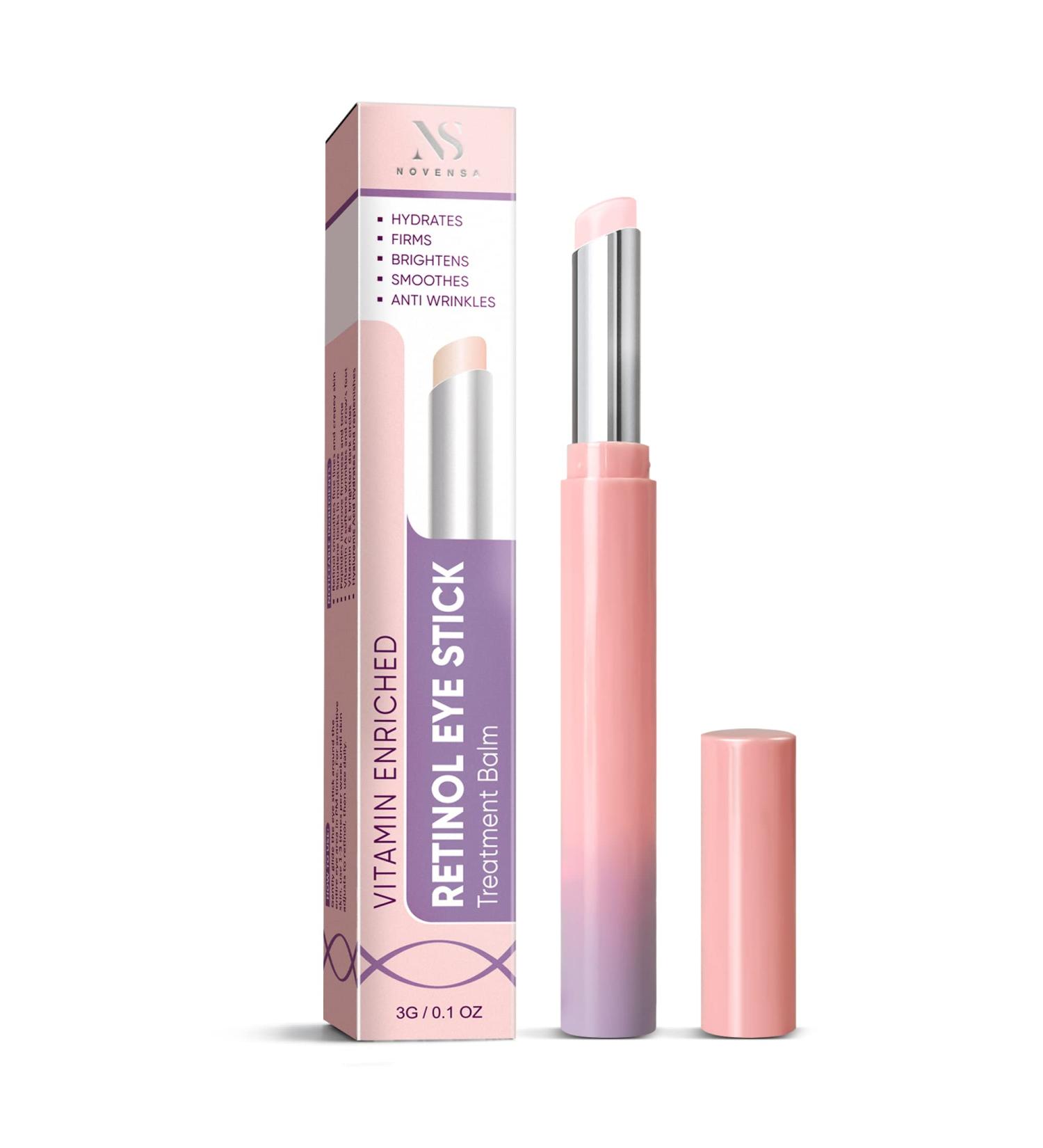 Retinol Eye Stick & Cream Balm for Dark Circles, Puffiness - Under Eye Treatment for Women/Men - Reduces Fine Lines, Bags & Wrinkles - Buy Online on GoSupps.com