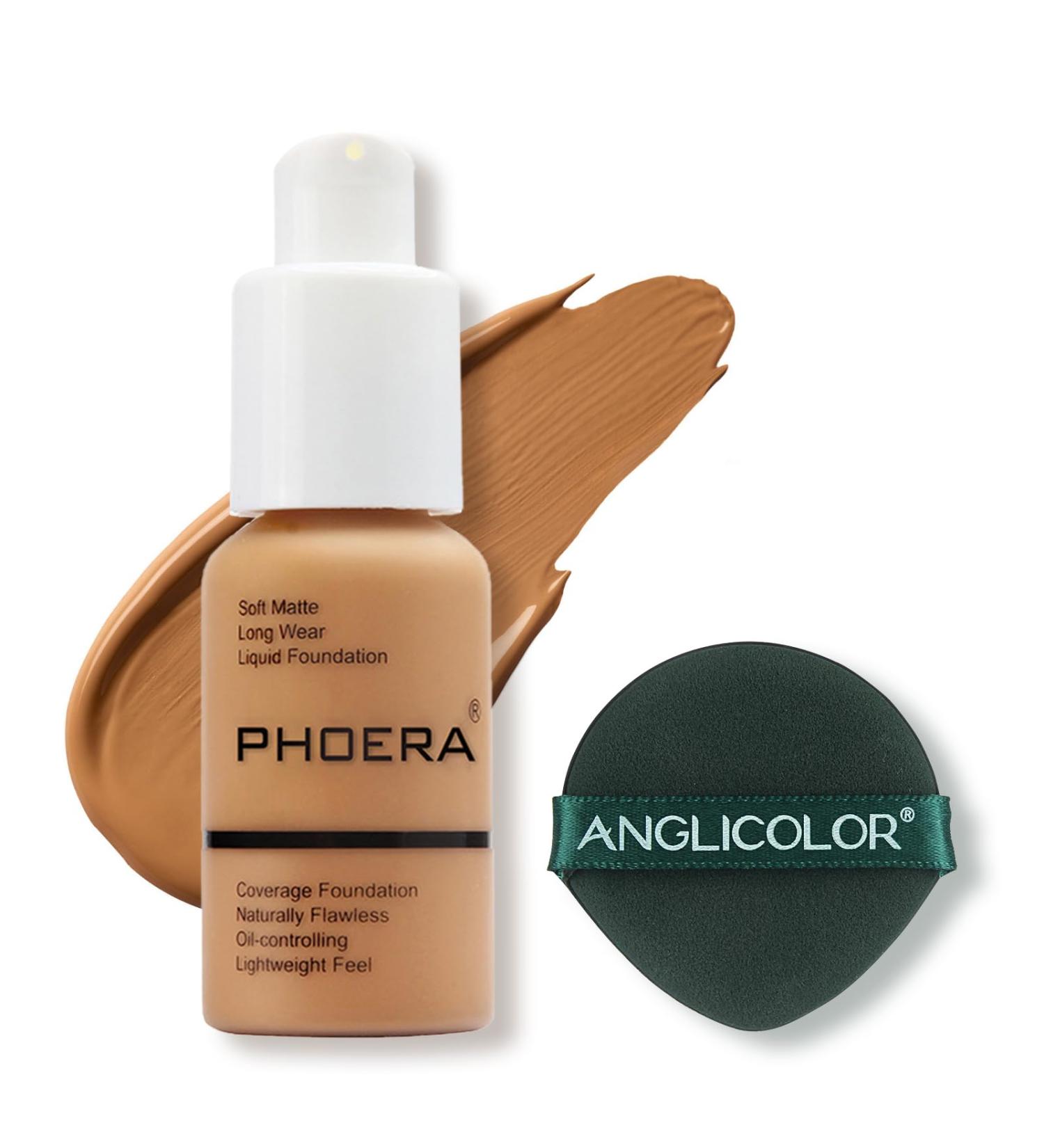 PHOERA Face Foundation Liquid Foundation Foundation Full Coverage Long Lasting Perfect 30ml Matte Oil-Control Concealer 6 Colors Optional Great Choice and Gift (#106 Warm Sun 30ml) 30 ml (Pack of 1) #106 Warm Sun - Buy Online on GoSupps.com