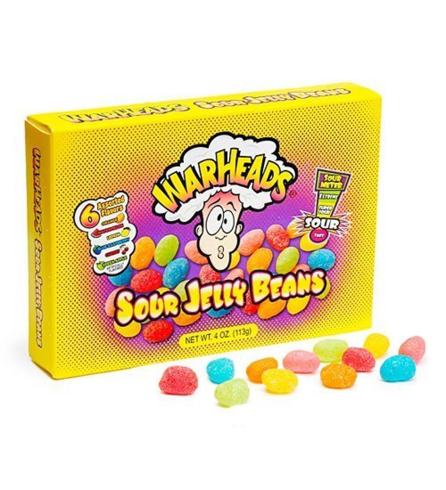 Warheads Warheads Sour Jelly Beans 113 g (lot de 6)