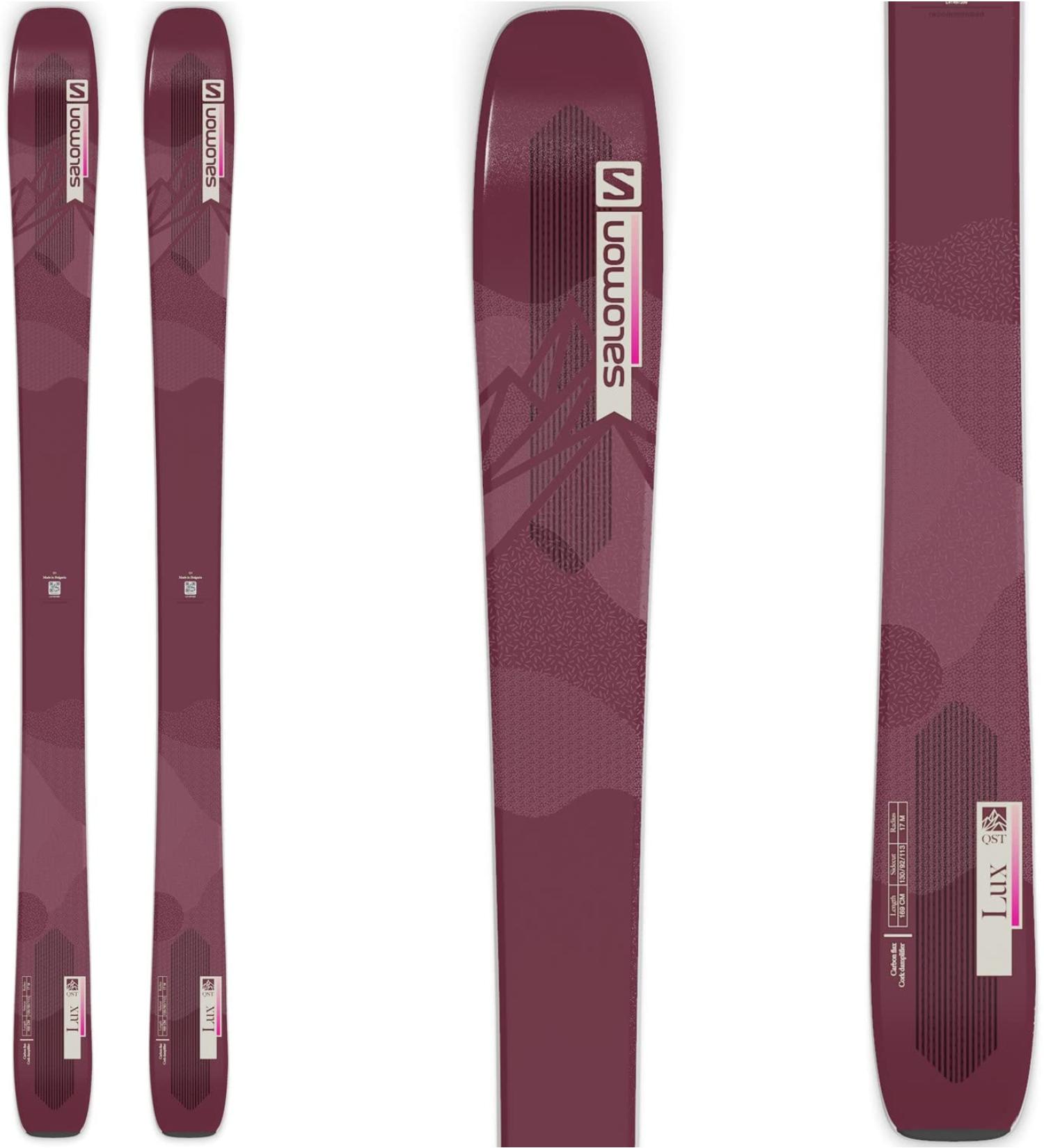 Salomon QST Lux 92 Womens Skis Bordeau/Pink 161