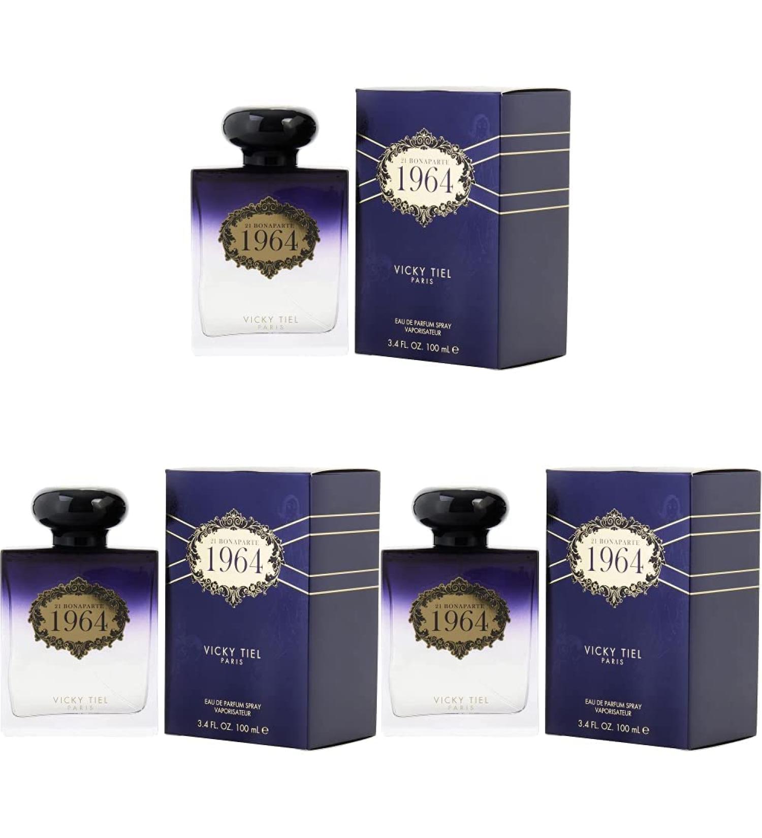 Vicky Tiel 21 Bonaparte 1964 for Women EDP Spray Floral 3.4 Oz (Pack of 3) 3.4 Ounce (Pack of 3)