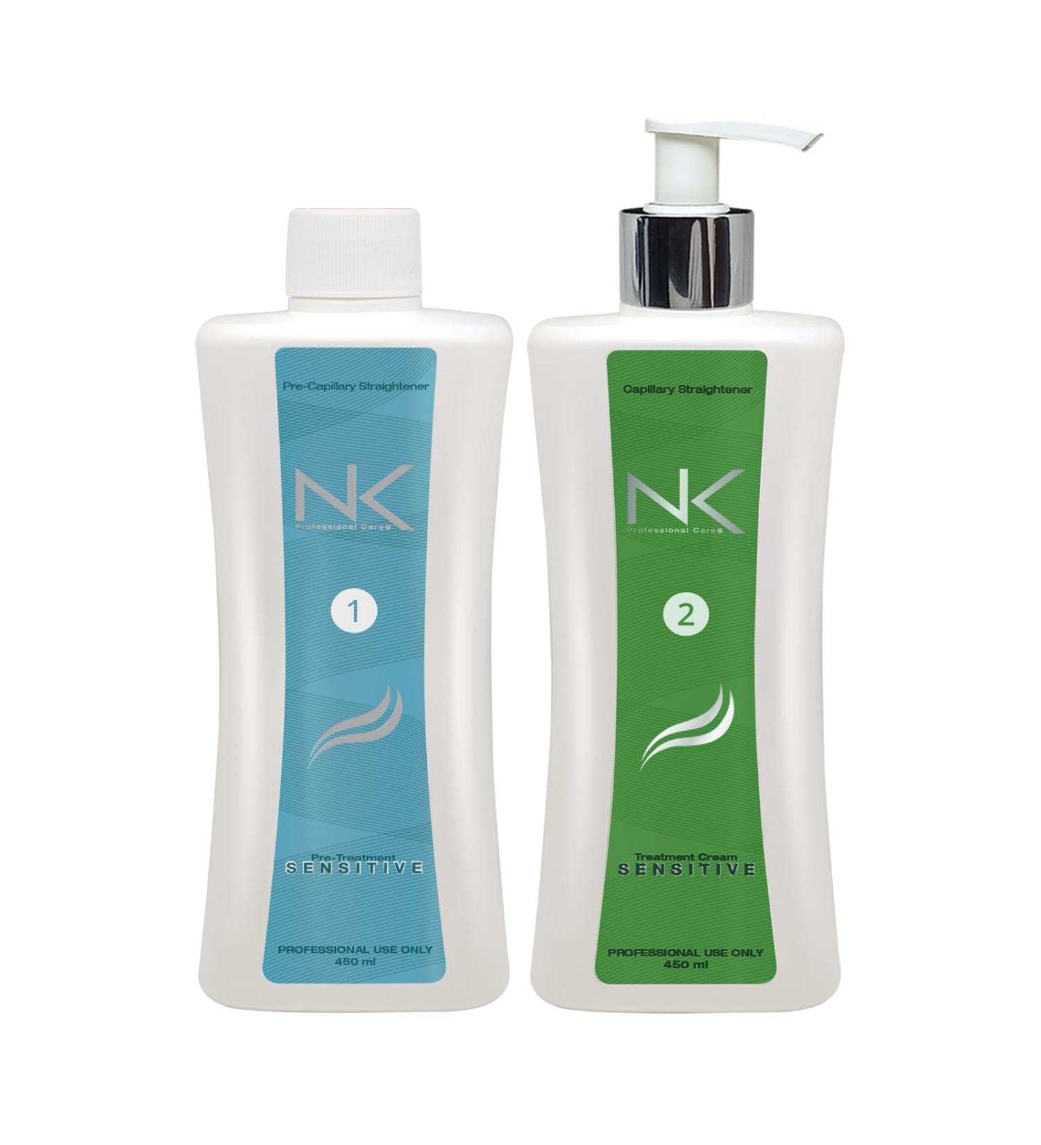 NK Professional Care Keratin Hair Straightening Treatment - Vegan & Formaldehyde Free - 450ml for Sensitive Scalps - International Shipping Available - Buy Online on GoSupps.com