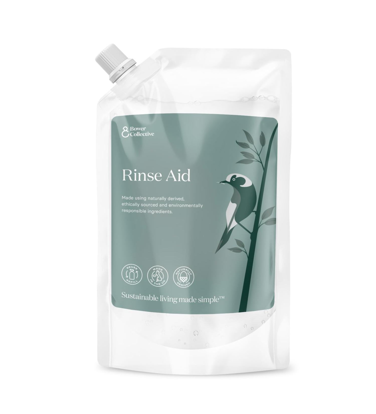 Bower Collective Natural Dishwasher Rinse Aid Refill - 1L Concentrated Detergent - Buy Online on GoSupps.com